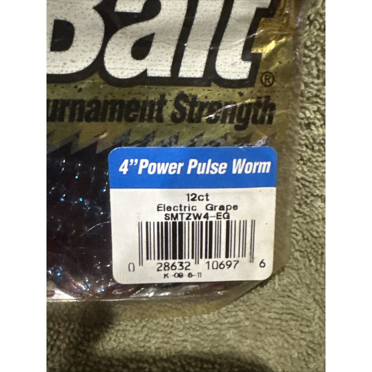 Berkley PowerBait 4” Power Pulse Worm Electric Grape 12ct Discontinued Bass