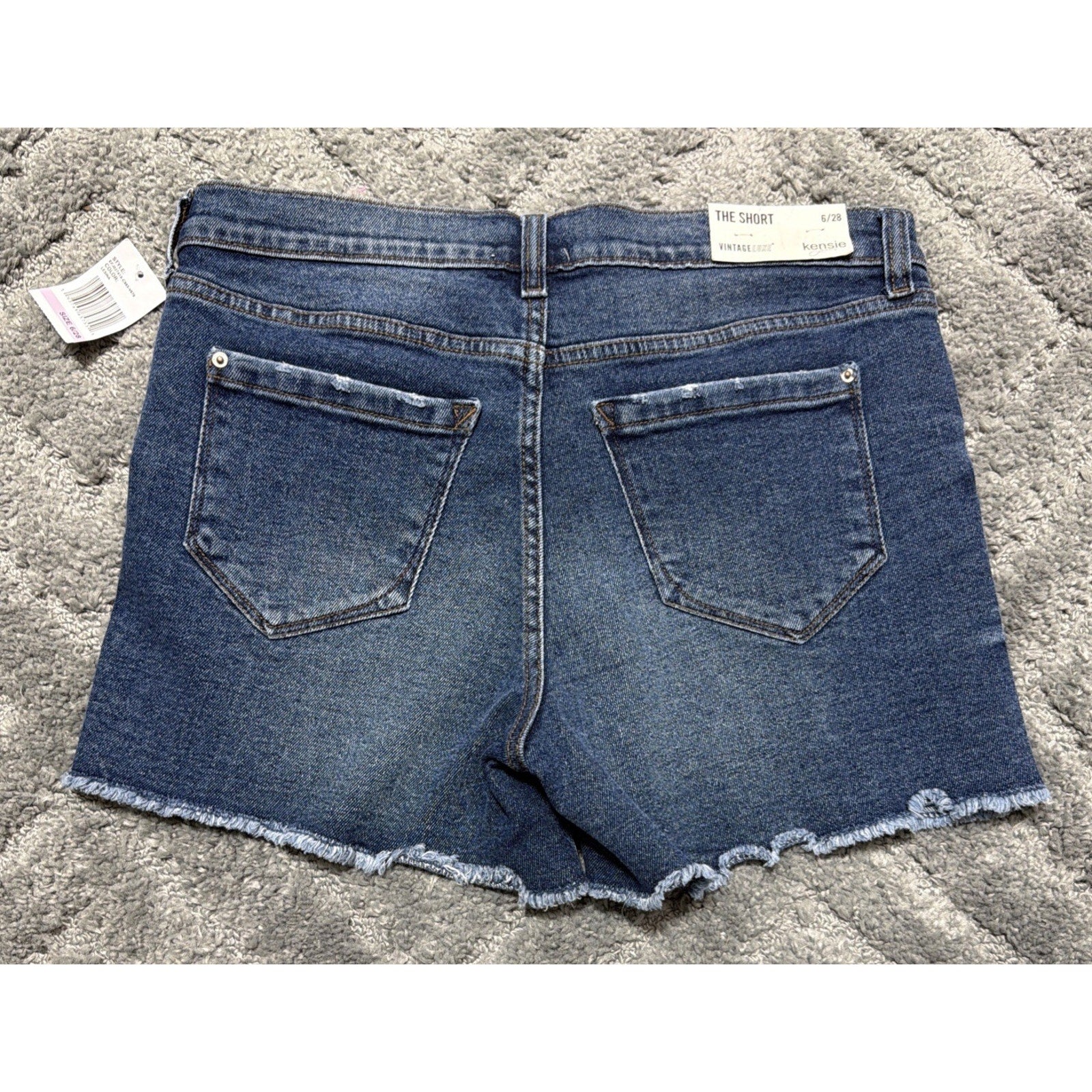 Kensie Jeans Vintage Luxe Women's The Short Size 6/28 Lesina Blue Denim Shorts
