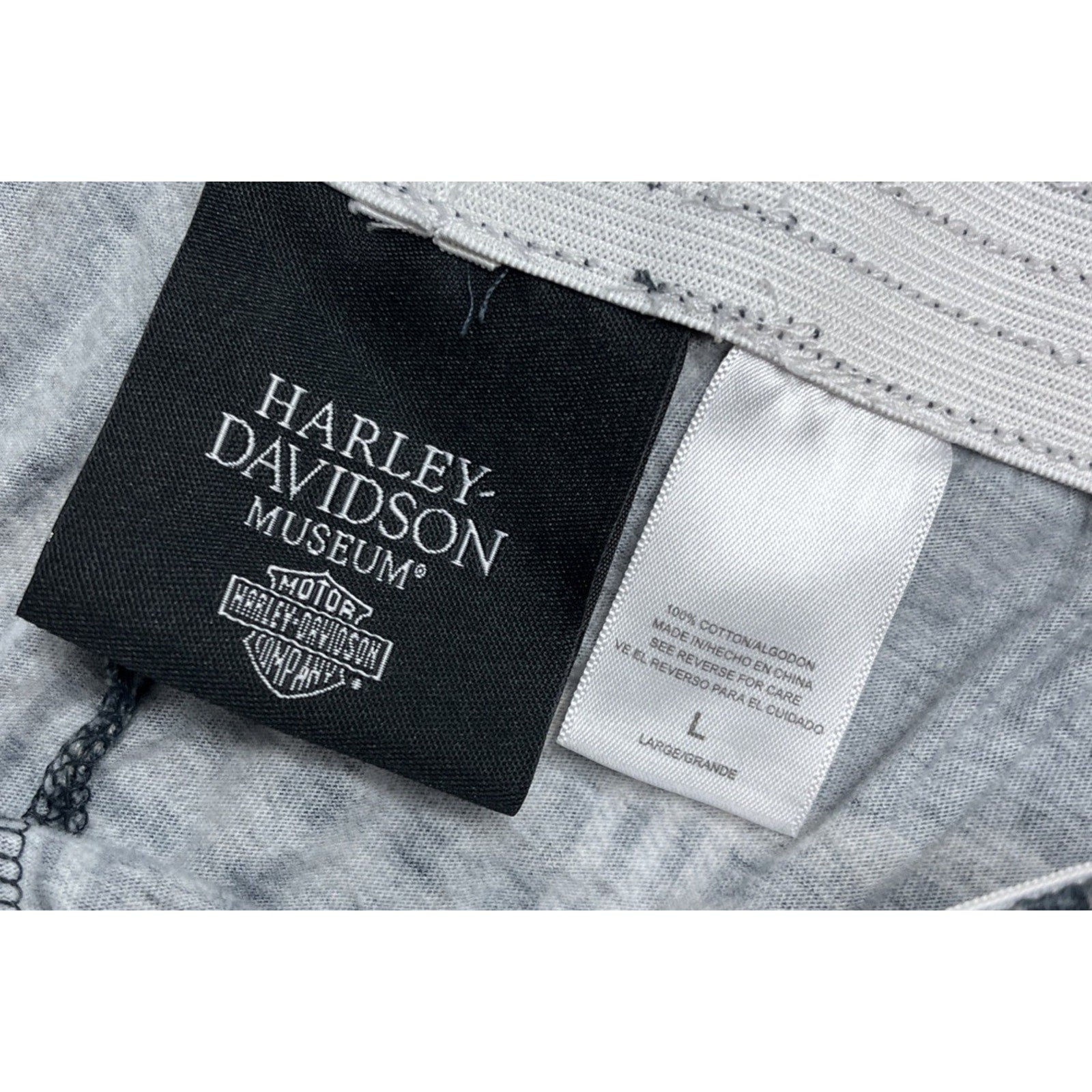 Harley Davidson Museum Plaid Pajama Shorts Size Large