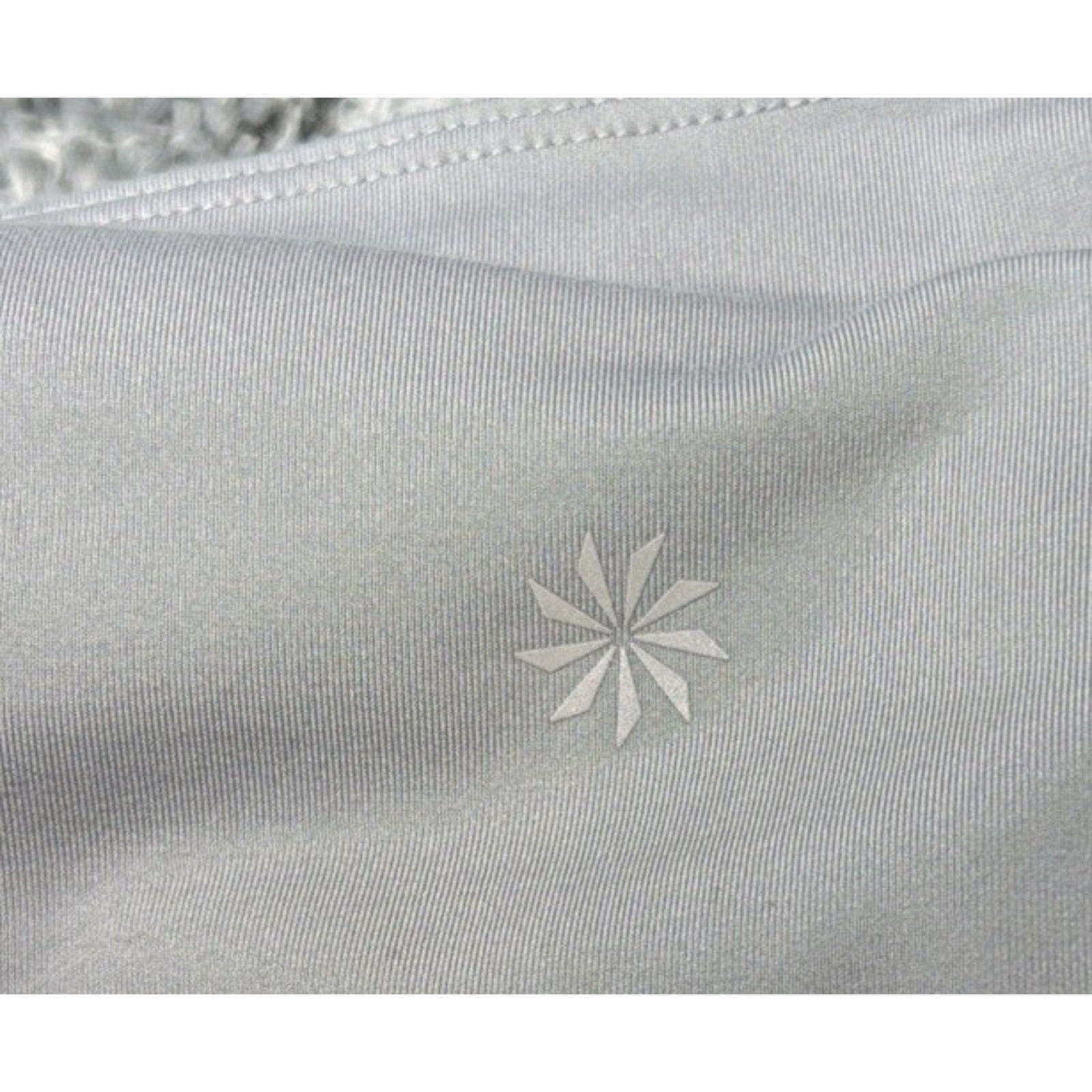 Athleta 7/8 Ankle Leggings Colorblock Gray Black Size M Womens Yoga Running