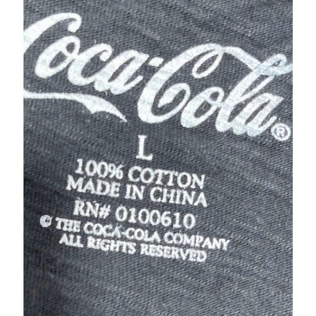 Coca-Cola Large Black V-neck T-shirt