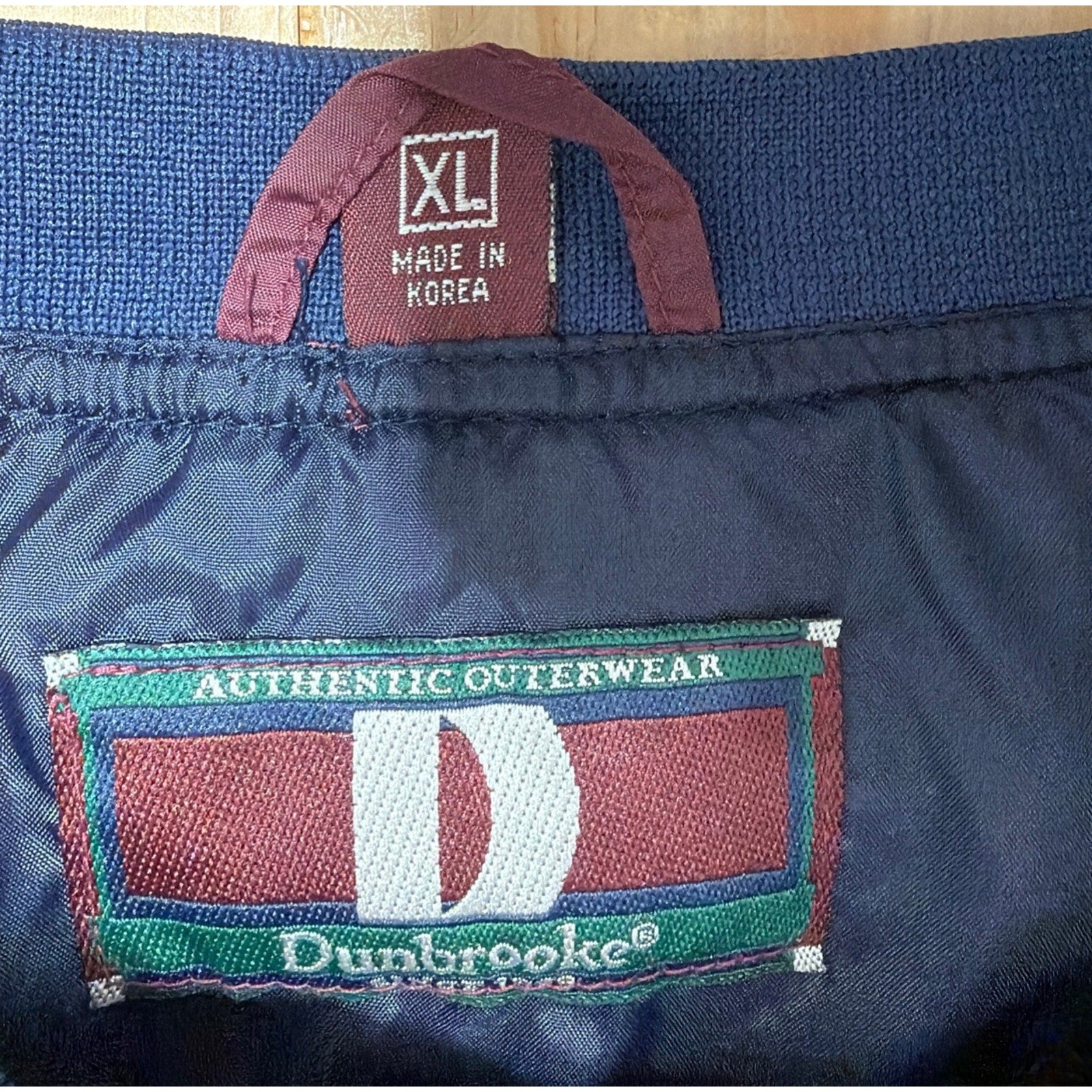 VTG Dunbrooke Authentic Outerwear Pullover Mens L Lined Windbreaker Golf