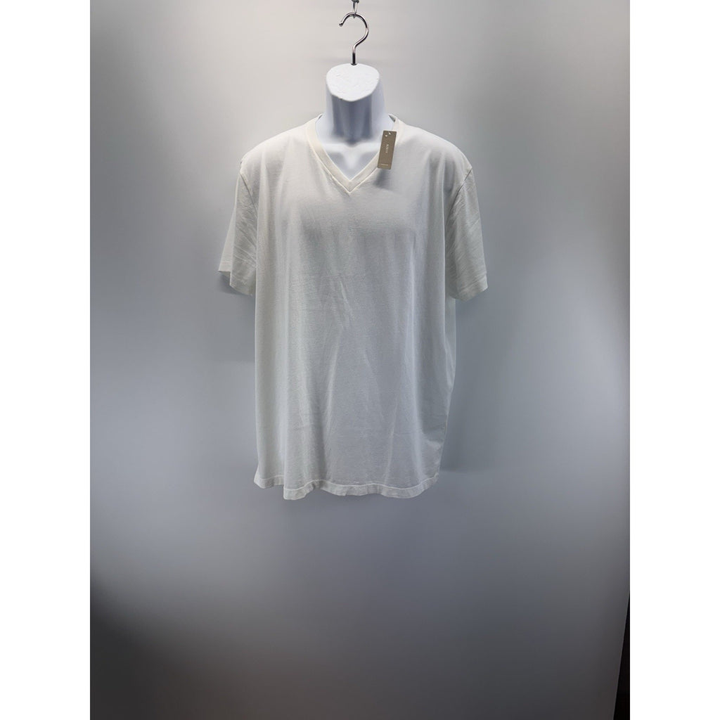 J Crew V-Neck T-Shirt White Broken In 100% Cotton Men’s XL NWT