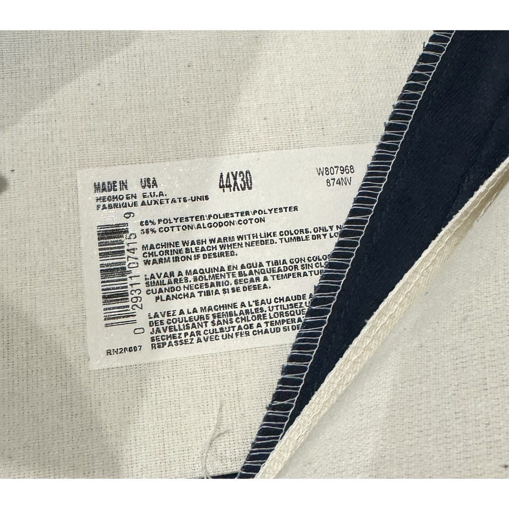 VTG Dickies Navy Blue Work Wear 874 Flat Front 44 X 30 NWT Twill Pants USA