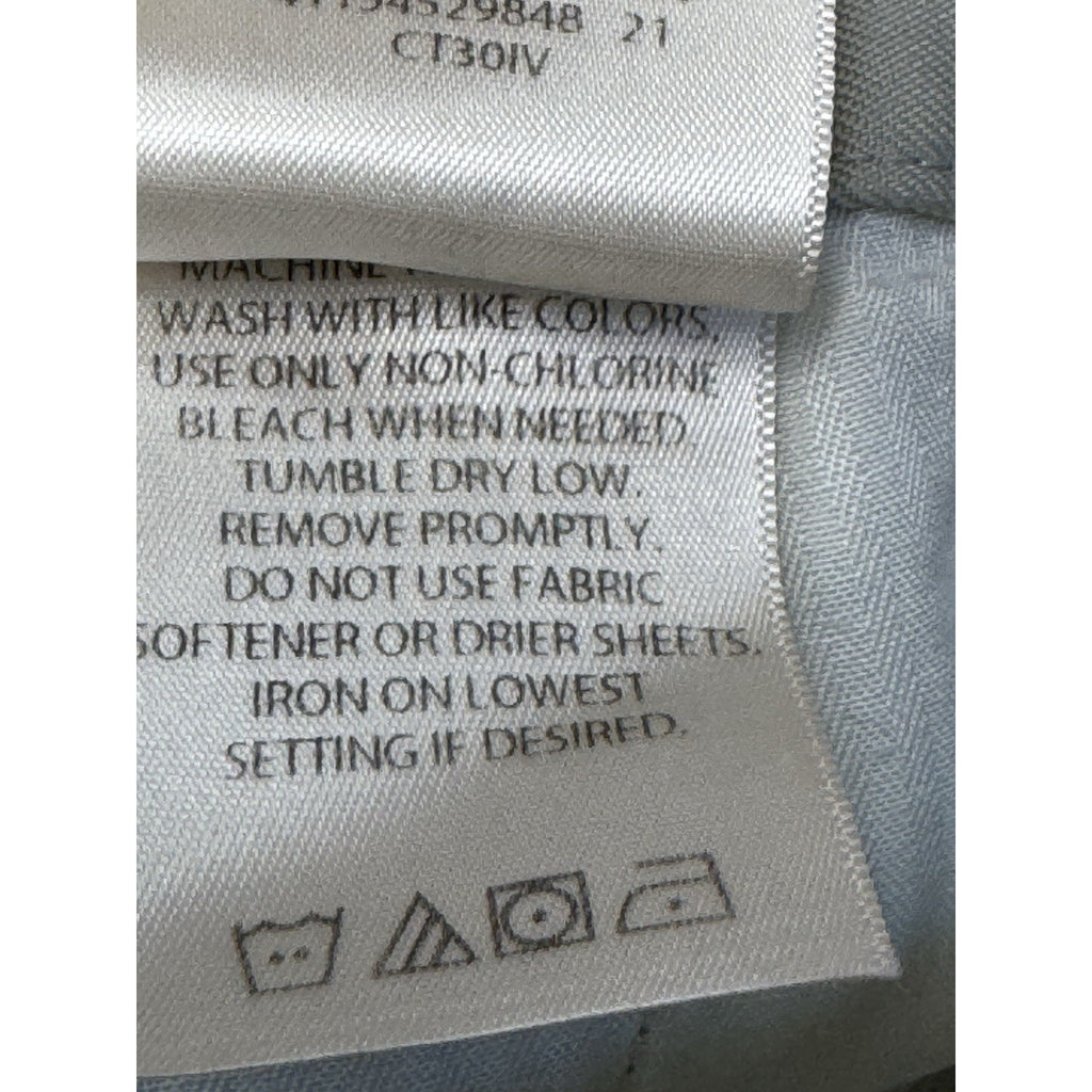 Haggar Beige Flat Front Adjustable Waist Shorts Mens Size 38