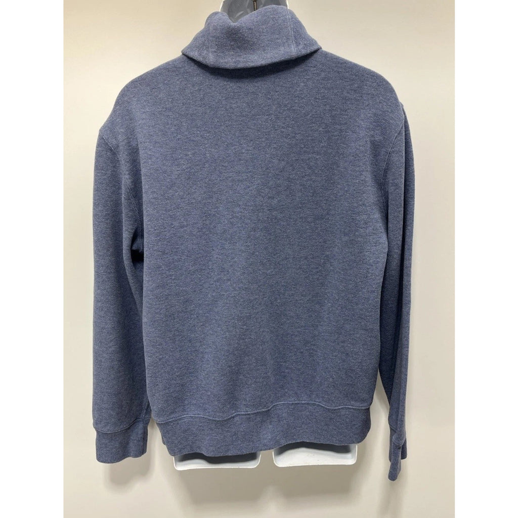 POLO RALPH LAUREN Shawl Neck Button Up Long Sleeve Sweater Blue Mens Size Large