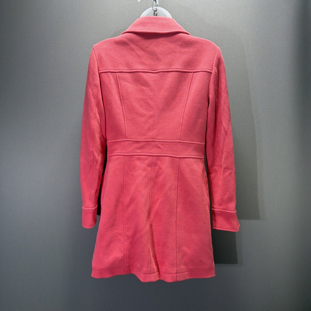 INC international concepts Pink PeaCoat With Sliver Buttons. Zipper Size S