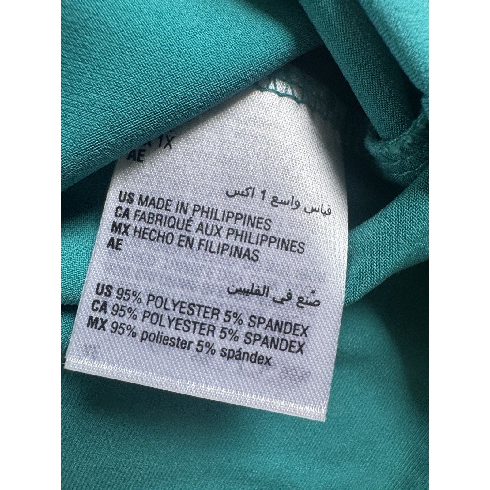 INC International Concepts 1X Plus Teal Lace Up V Neck Knit Top NWT $54.50