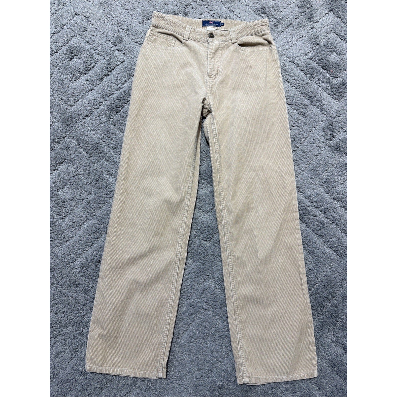 Vineyard Vines Shep & Ian khaki Corduroy Stretch Casual Pants Woman’s 16 28x28.5