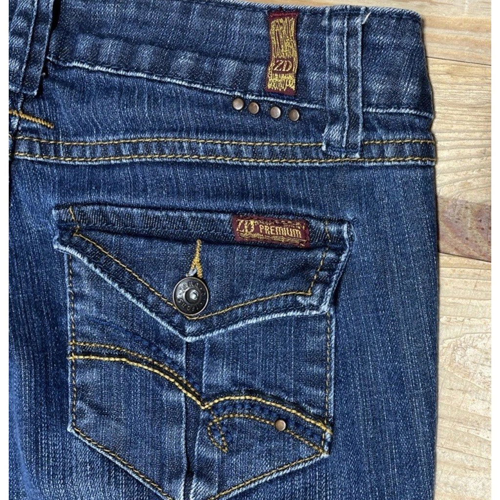 Zd Premium Jeans Skinny Leg Size 5 Medium Wash Juniors Womens