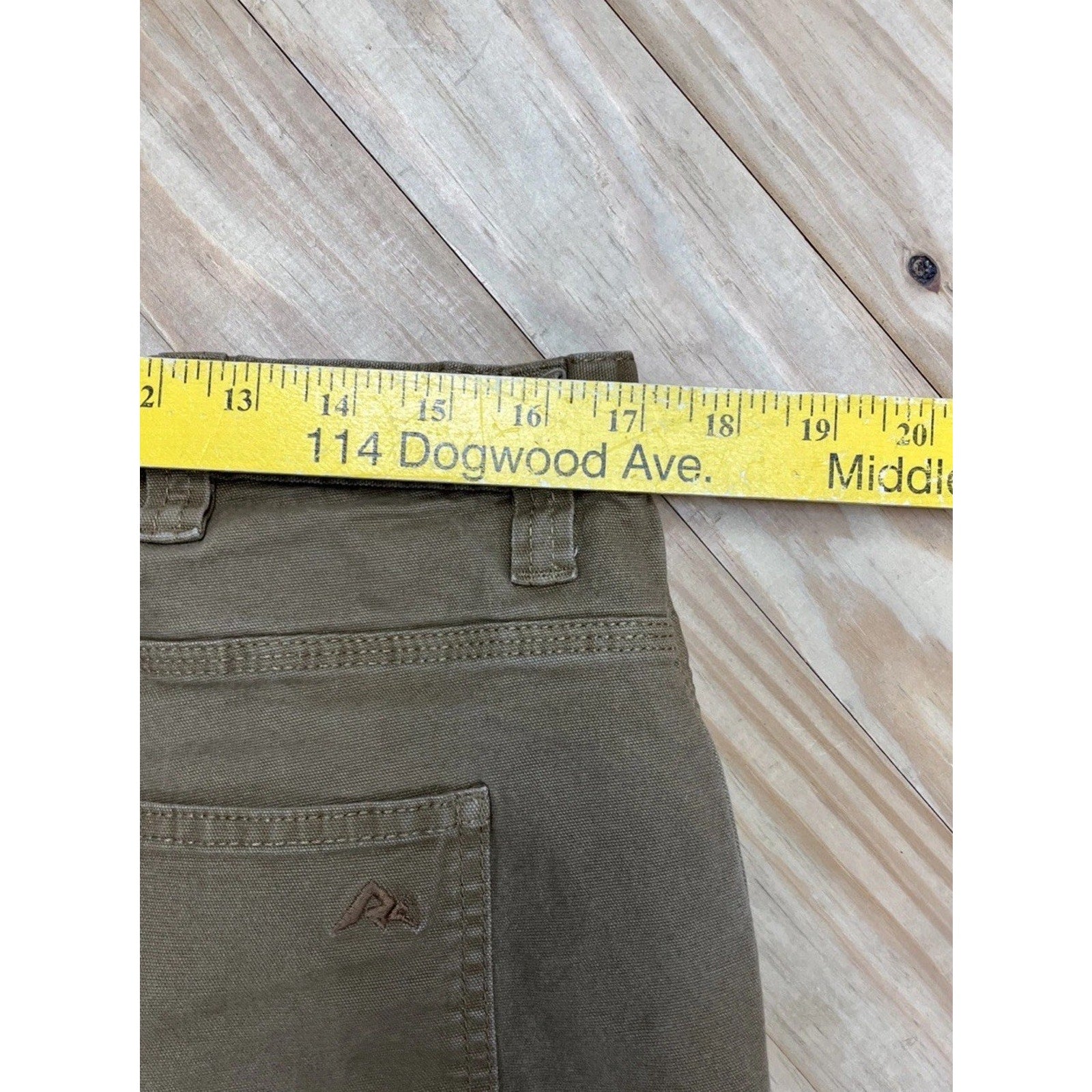 Ridgecut Toughwear Tan Brown Canvas Work Pants Casual Men's size 36x30