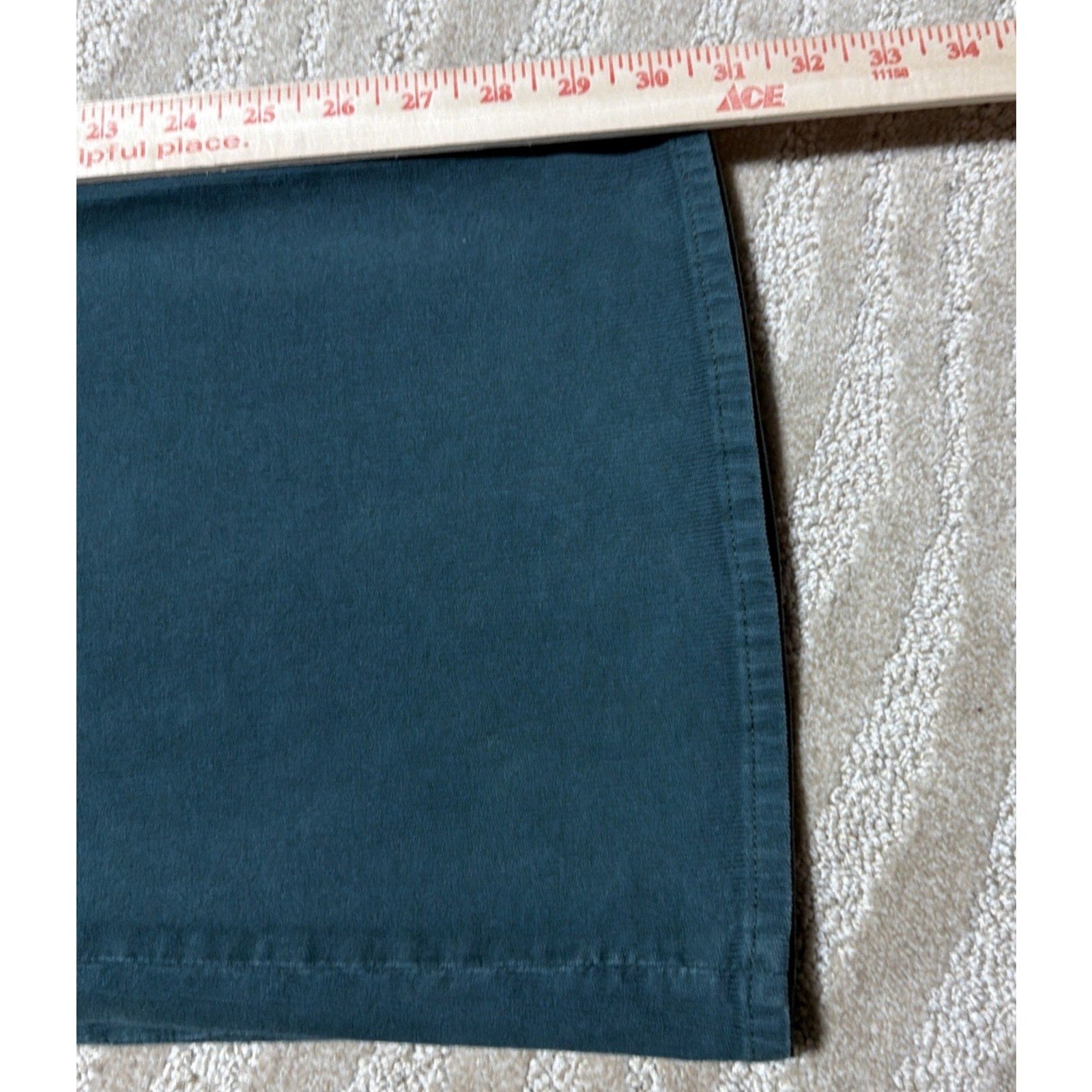 American Eagle Super Hi-Rise Flare Corduroy Pants Green Button Fly Women’s Sz 16