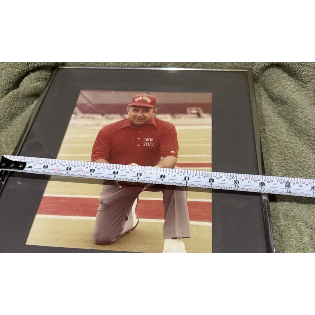 Earle Bruce Signed Handwritten Note Ohio State Buckeyes Framed Photo 1979 OSU