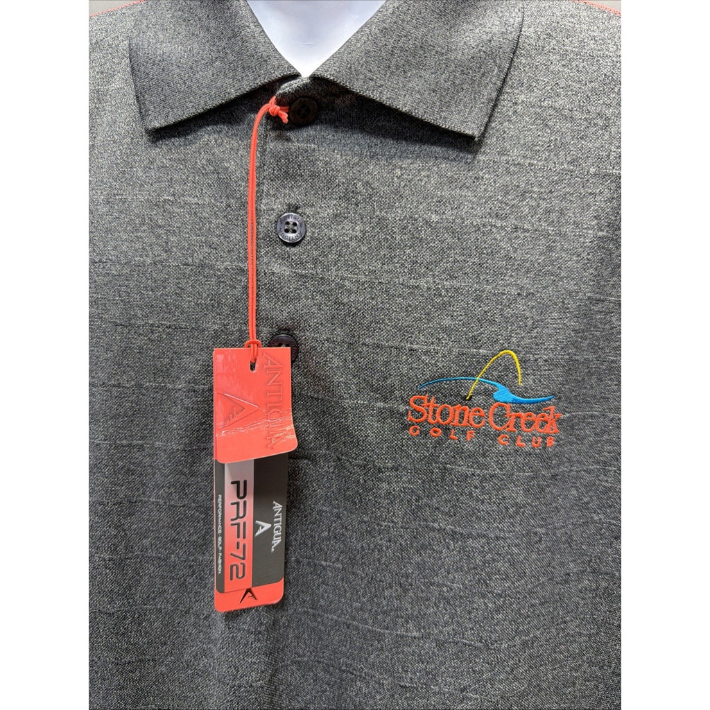 Antigua Desert Dry Xtra Lite Stone Creek Golf Club Polo Shirt Men’s XL NWT