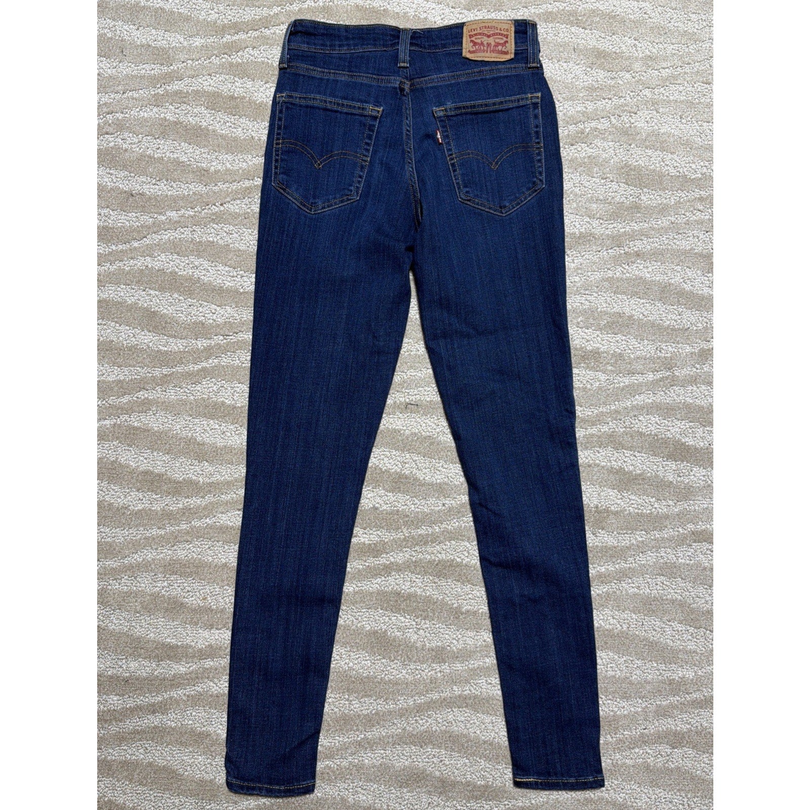Levis 721 High Rise Skinny Denim Blue Jeans 26x30