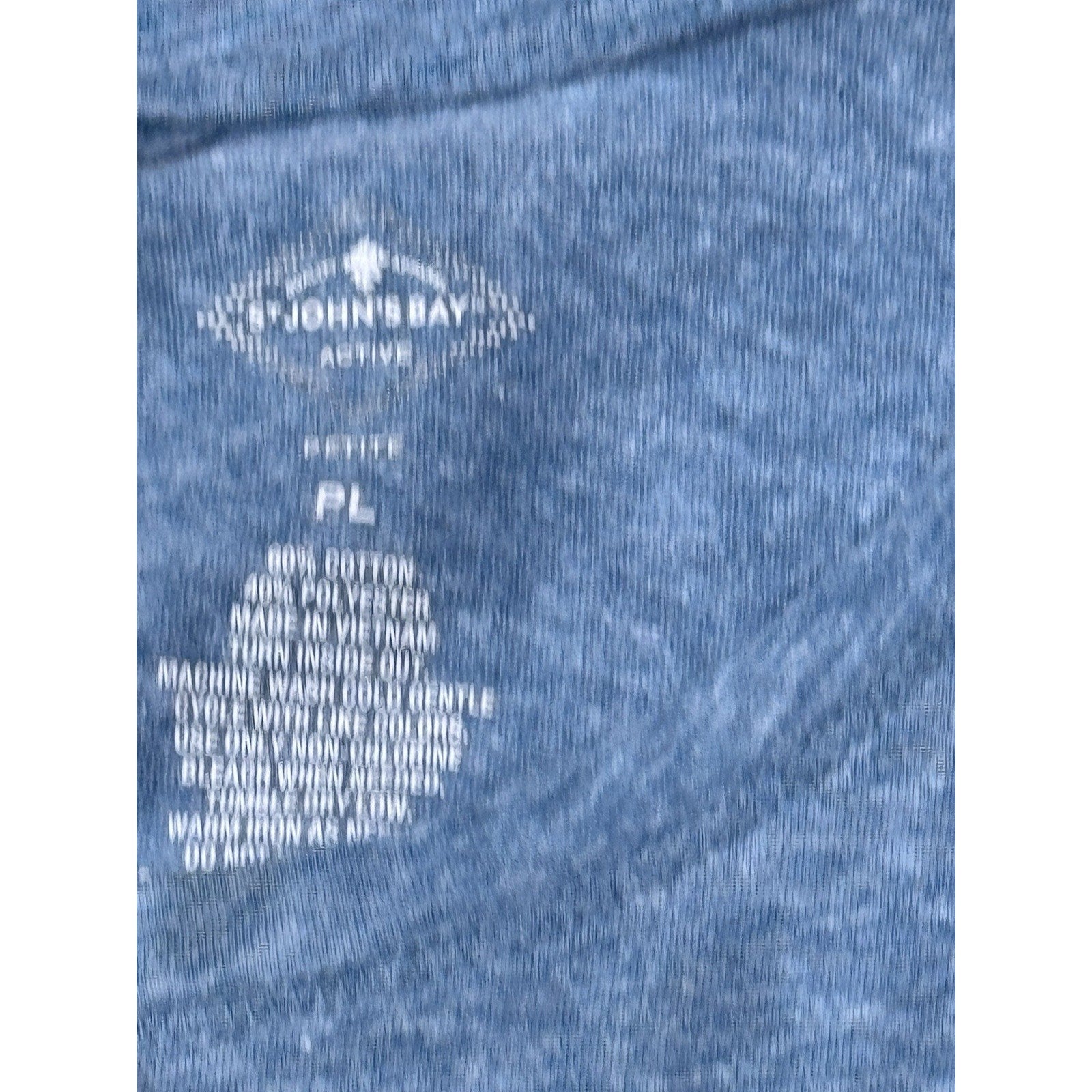 St. John’s Bay Blue Sea Turtle T-shirt Women’s Petite Large Keyhole Back