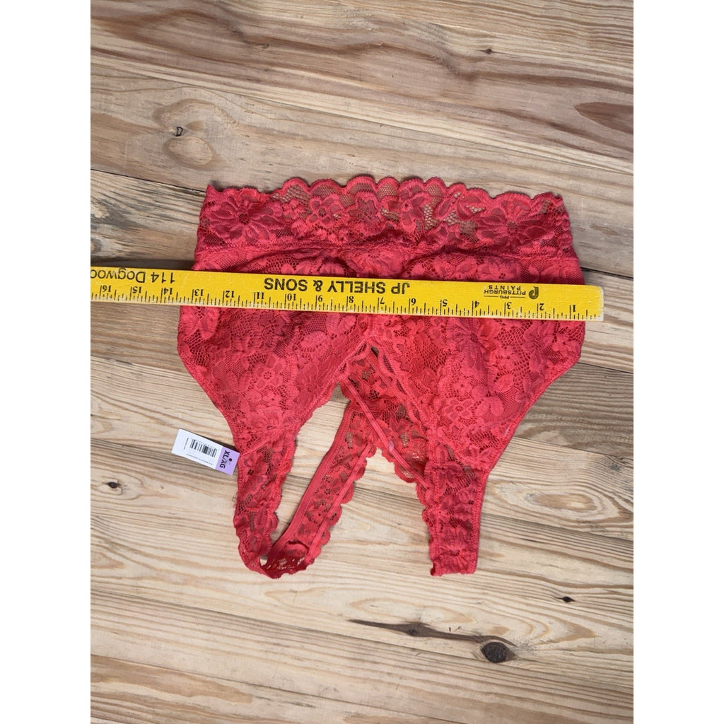 No Boundaries RN #52469 Coral Fire Pink Wireless Bralette Bra Size XL