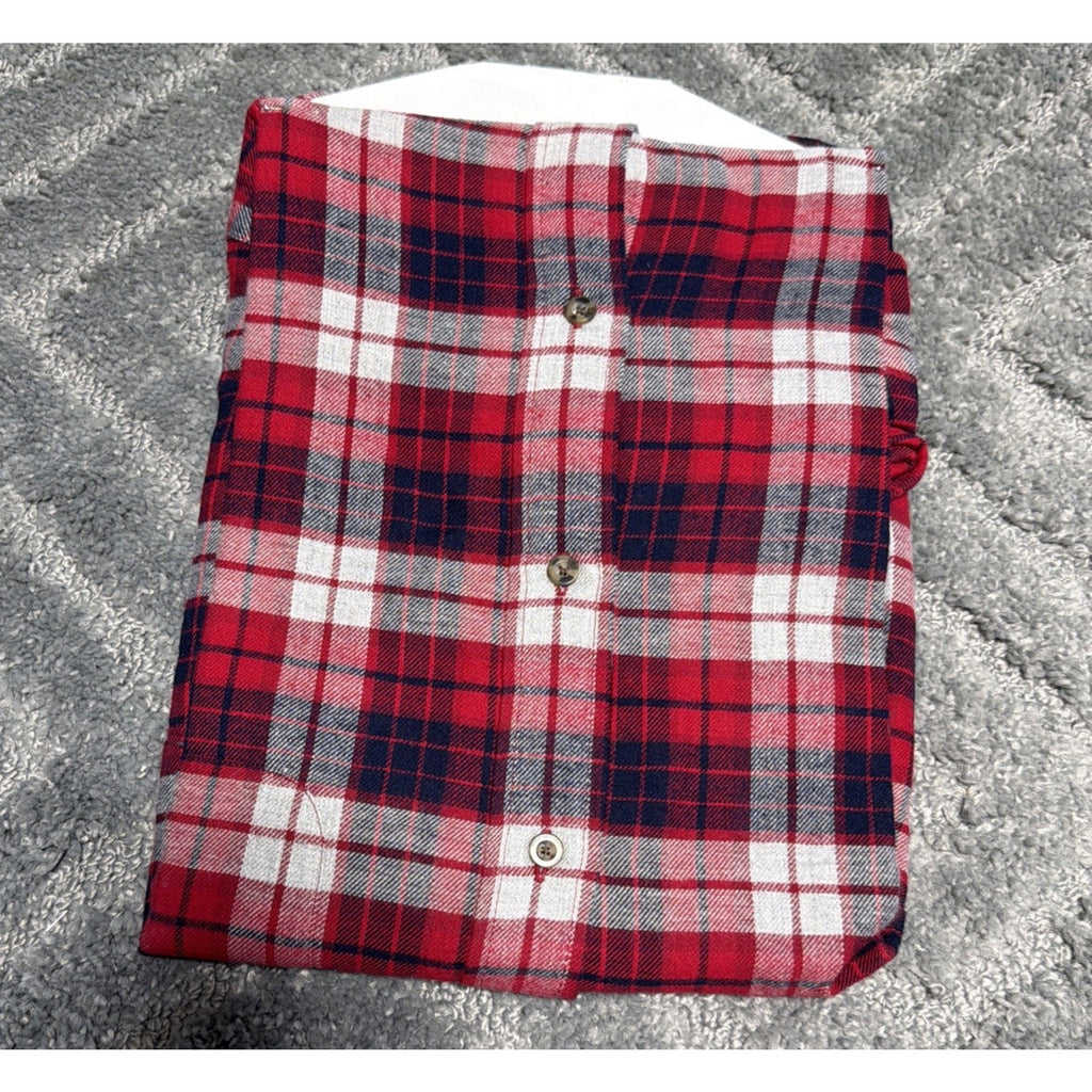 Saddlebred Shirt Mens XL Plaid Long Sleeve Classic Fit Cabin Core Preppy