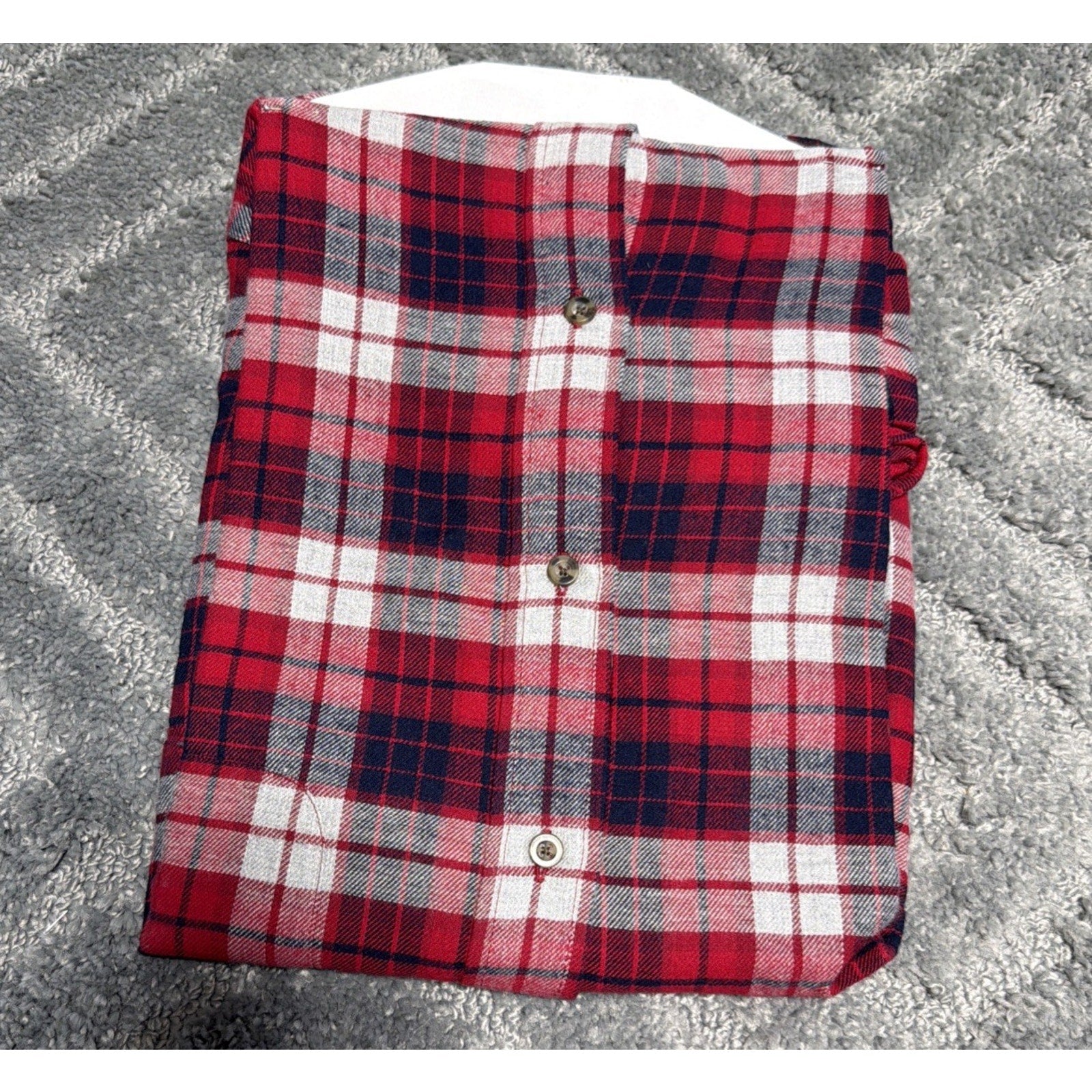 Saddlebred Shirt Mens XL Plaid Long Sleeve Classic Fit Cabin Core Preppy