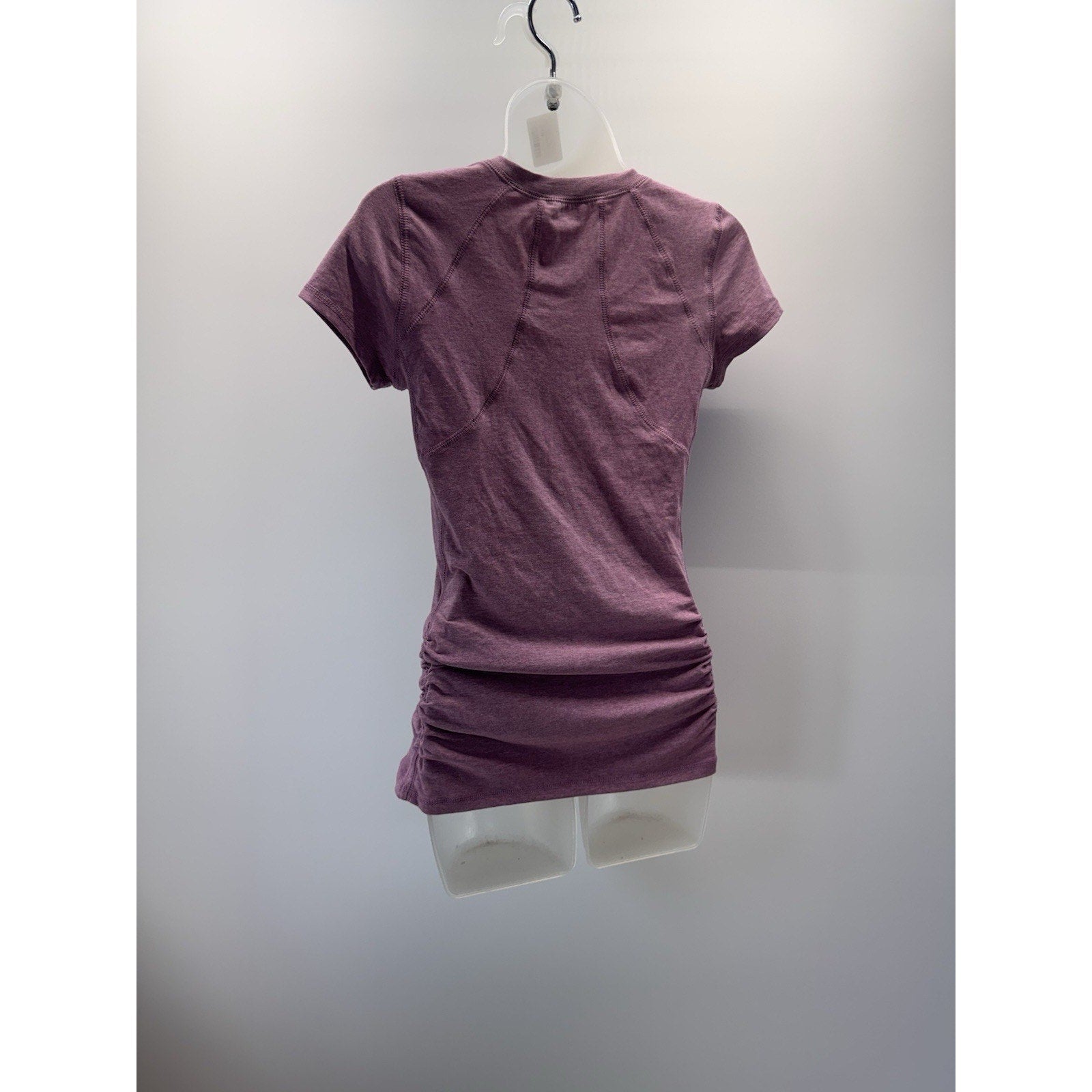 New York Laundry Women’s Small Short Sleeve Compression Top Purple In Color
