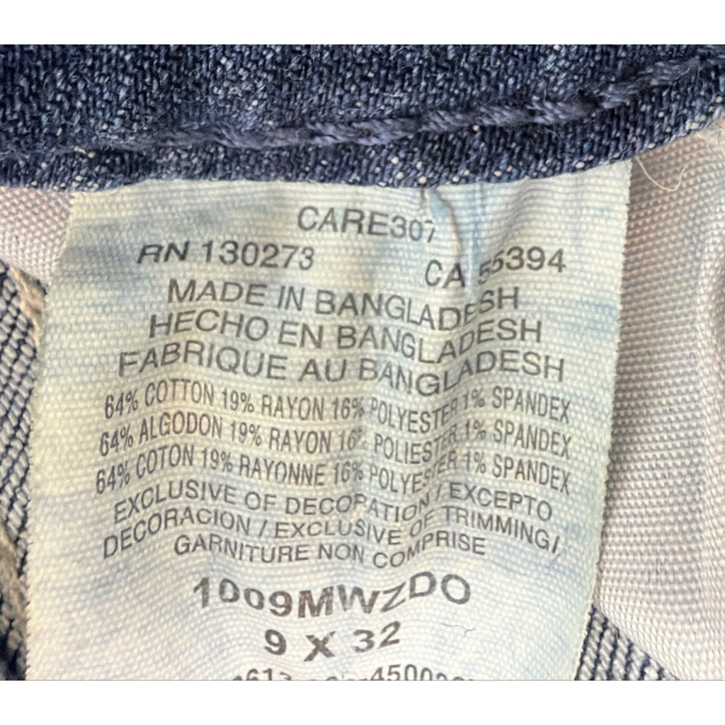 Wrangler Medium Wash Denim Jeans 5-Pocket Logo Accent Women 9x32