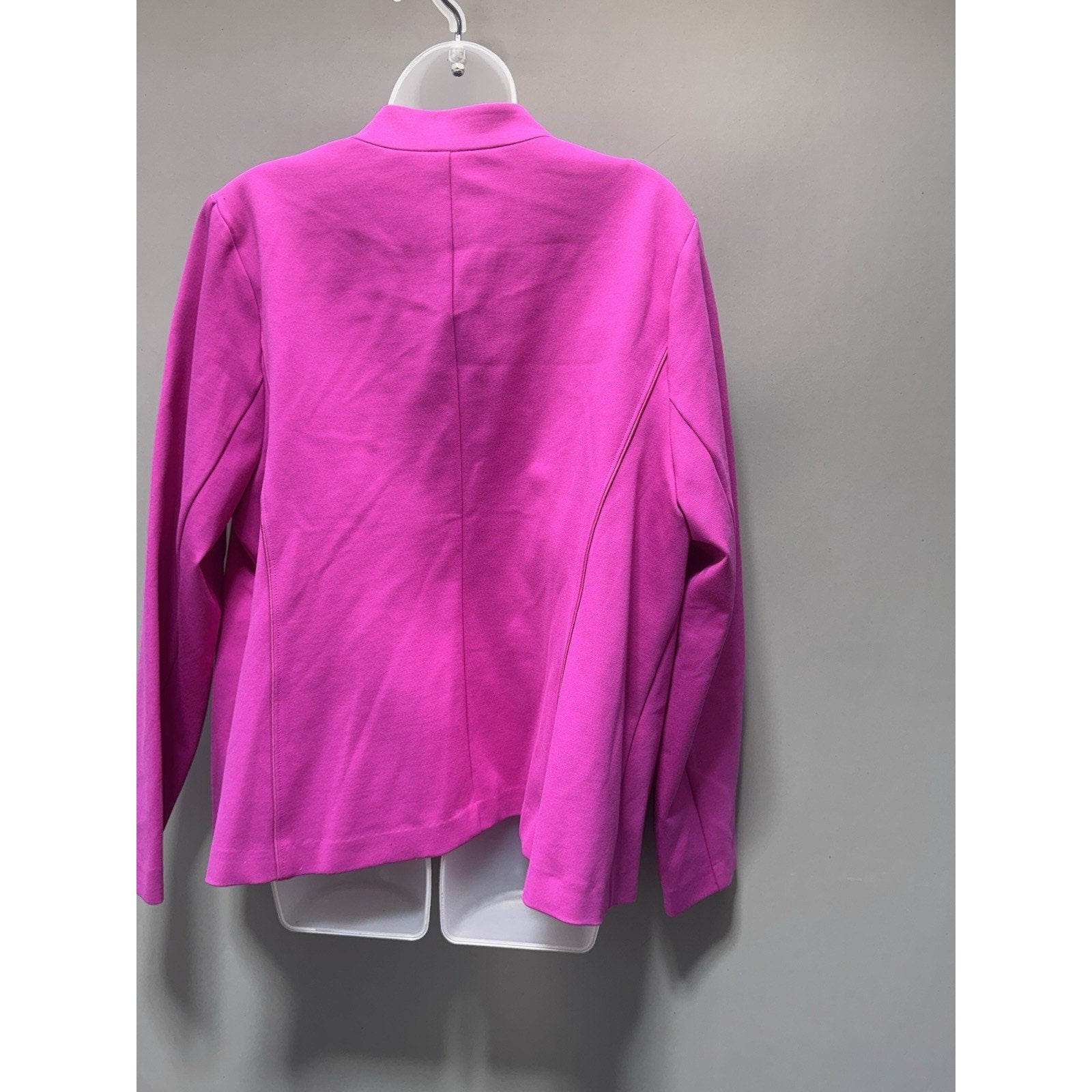 ELOQUII Womens 22 Hot Pink Blazer One Button Career Office Stretch Jacket NWT