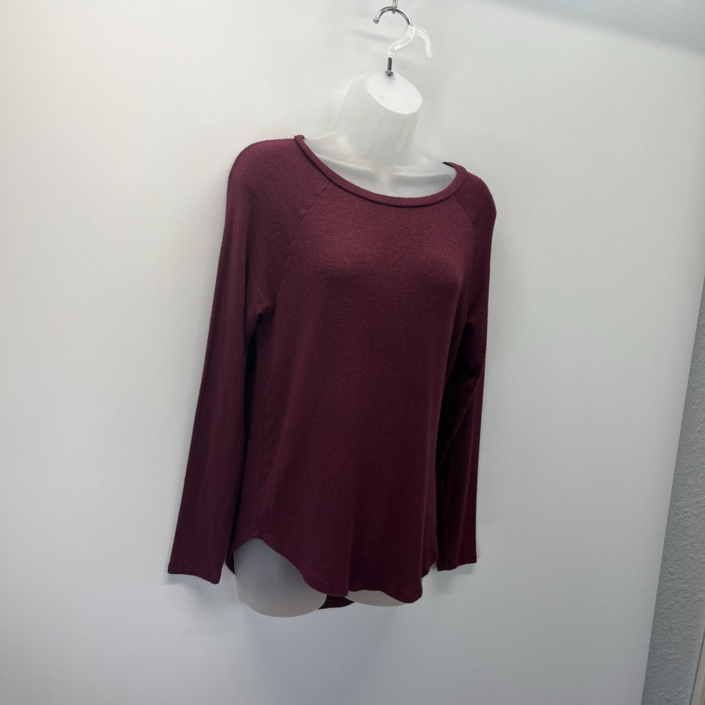 American Eagle Shirt Womens XS Red Soft and Sexy Plush Long Sleeve Pullover