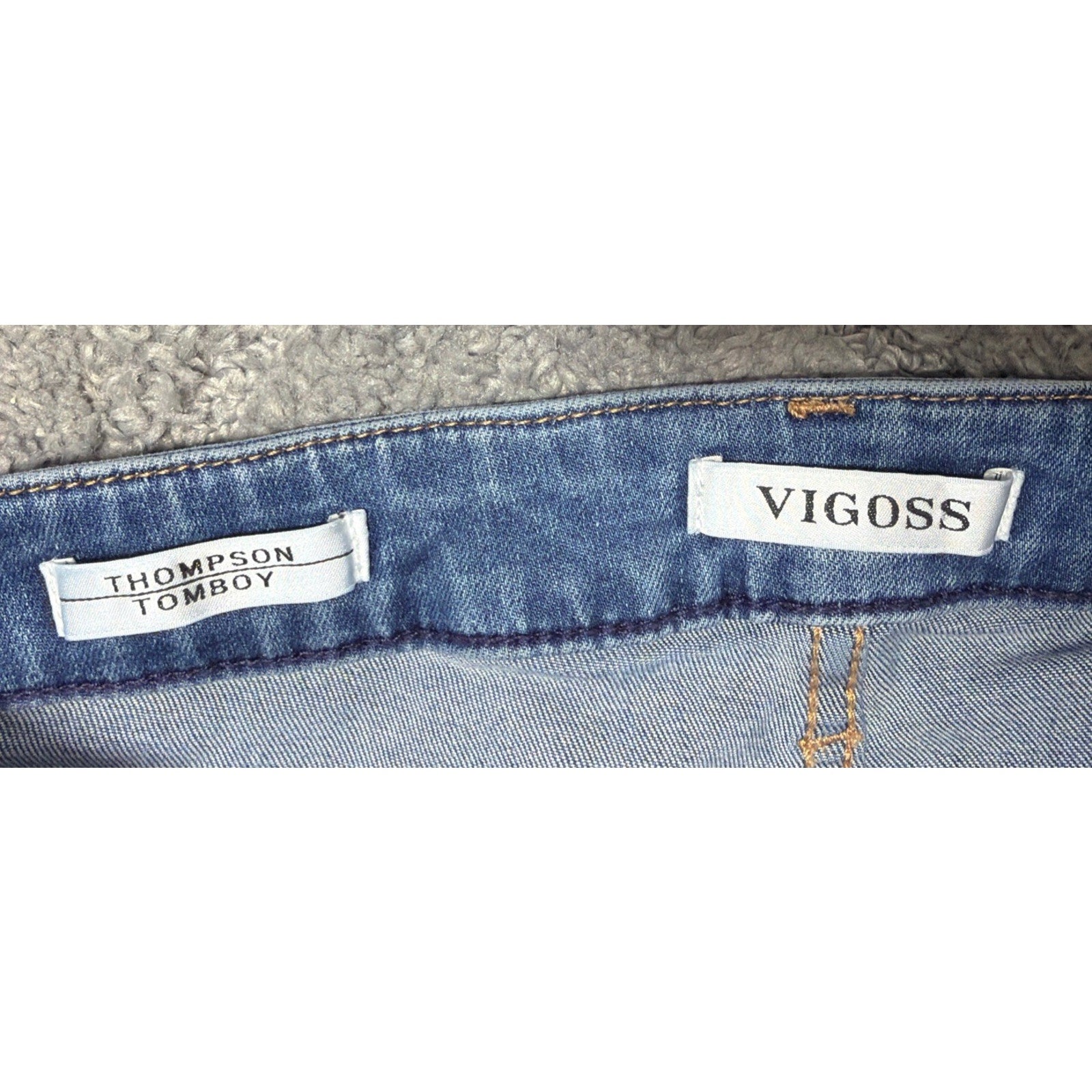 Vigoss The Thompson Tomboy Distressed Jeans Blue Women’s Size 28