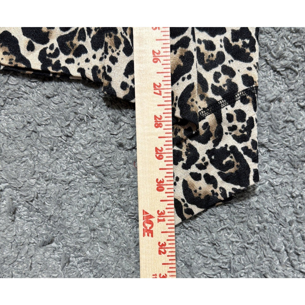 Jones New York Size XL Animal Print Fine Gauge Sweater Sharkbite Hem Women’s NWT
