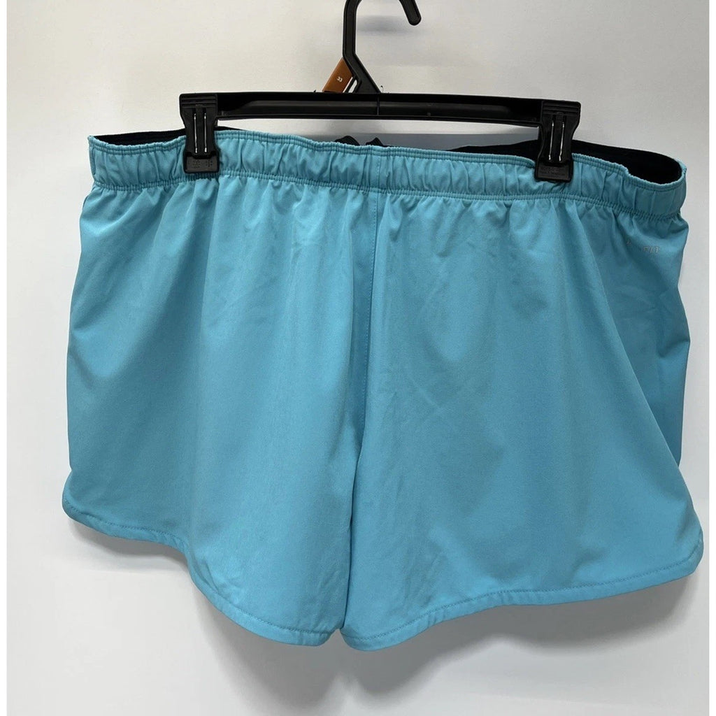 Nike Short Women Large Swoosh Dri Fit Lined Just Do it XL Phantom Run Gym Core