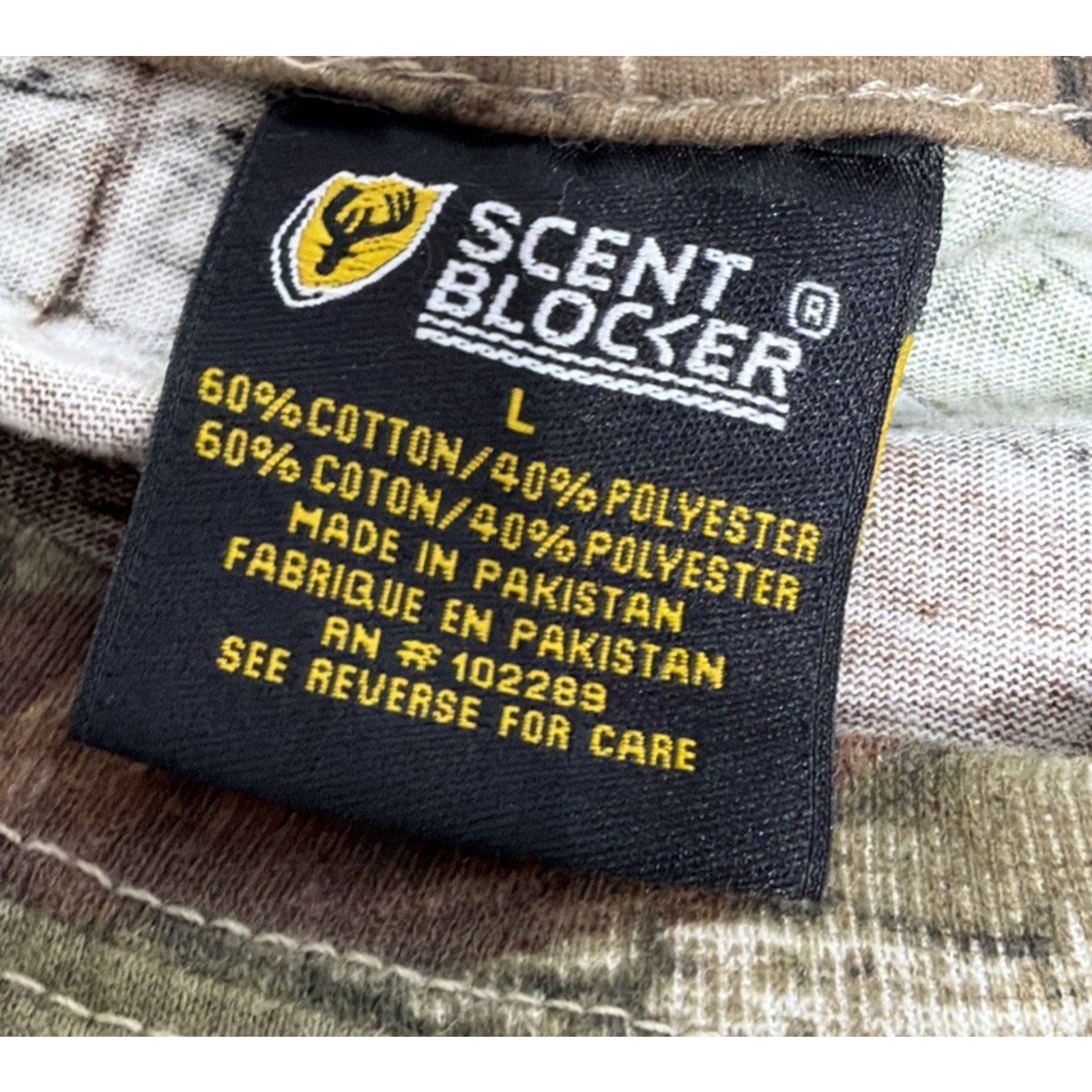 Scentblocker Realtree MAX 5 Camo Fused Cotton Scent Control L/S Shirt L