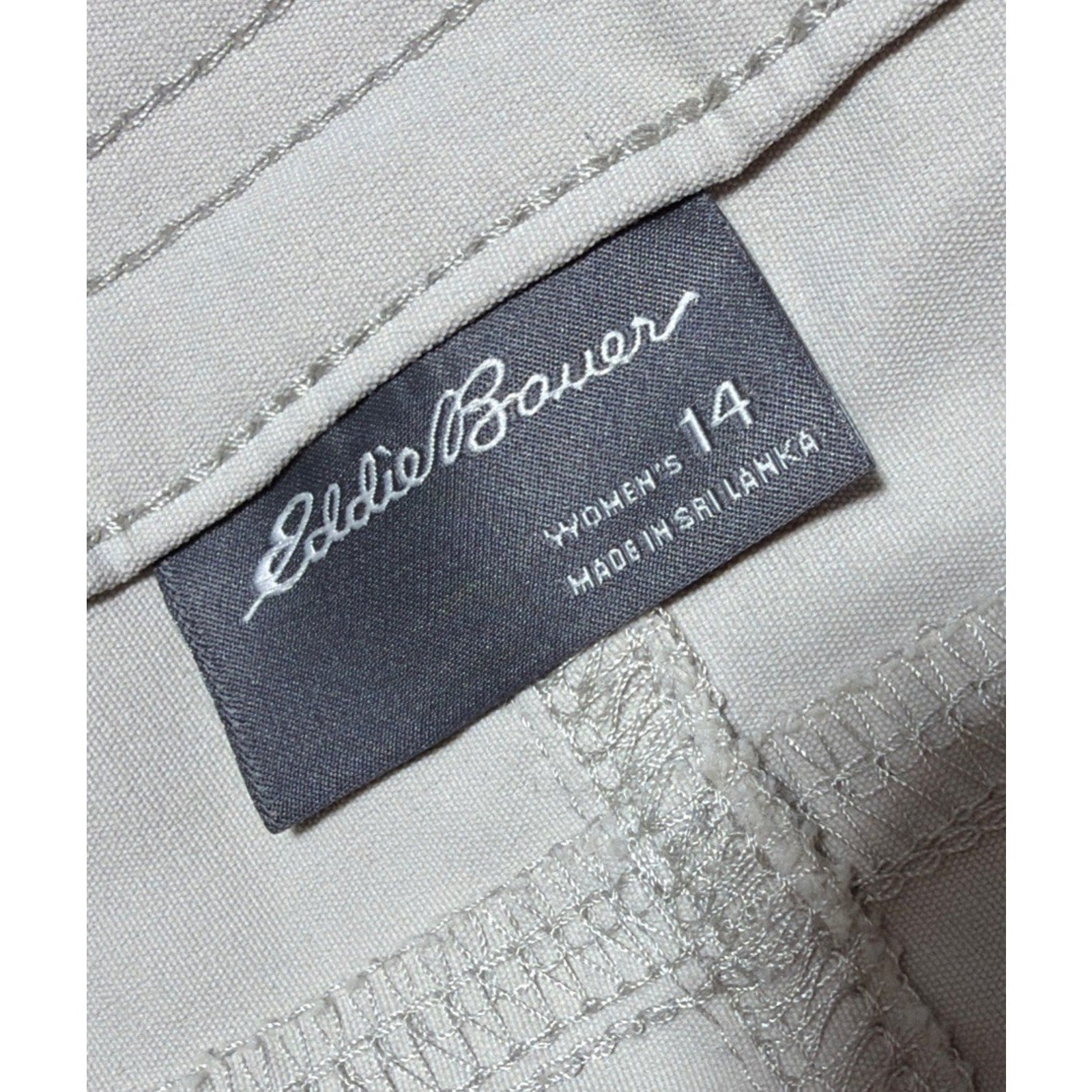 Eddie Bauer Women's Rainier Pant Straight Leg Flat Front Size 14 NWOT