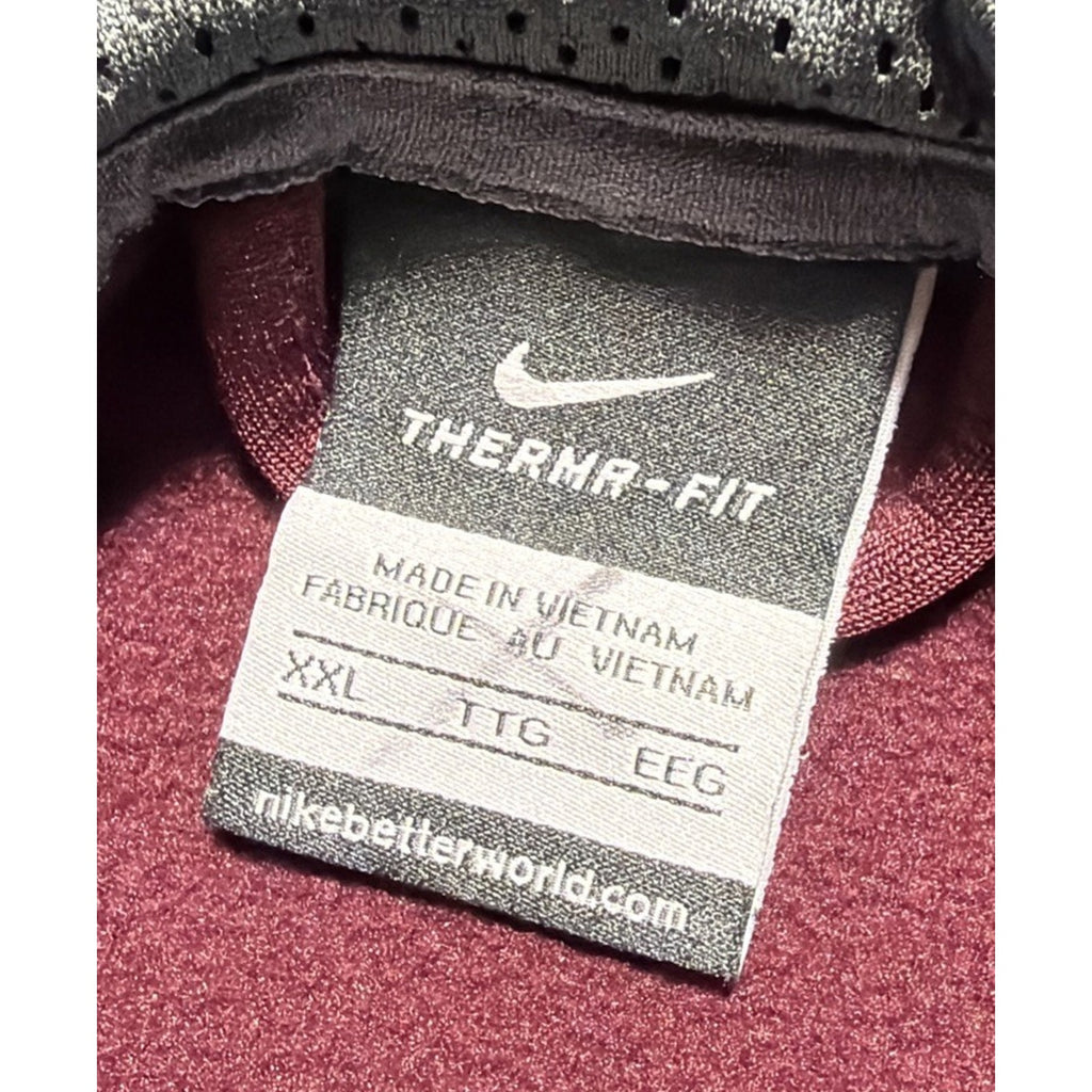 Virginia Tech Hokies Nike Hoodie Men’s XXL Burgundy Gray Therma-Fit Excellent