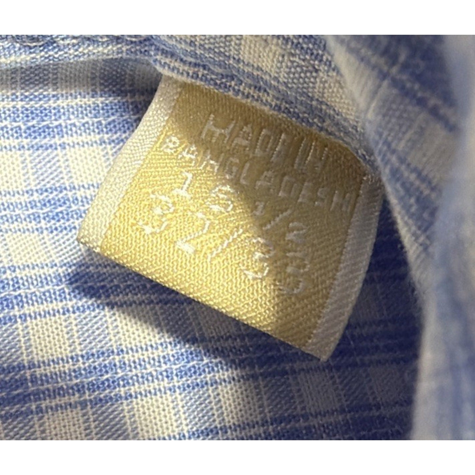 Michael Kors Non Iron Men's Spread Collar Dress Shirt Size 15.5 32/33 M Blue