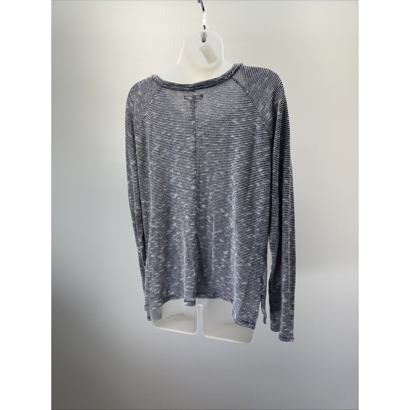 GAP Sport Gray And Black Striped Sweatshirt Women’s Size Large