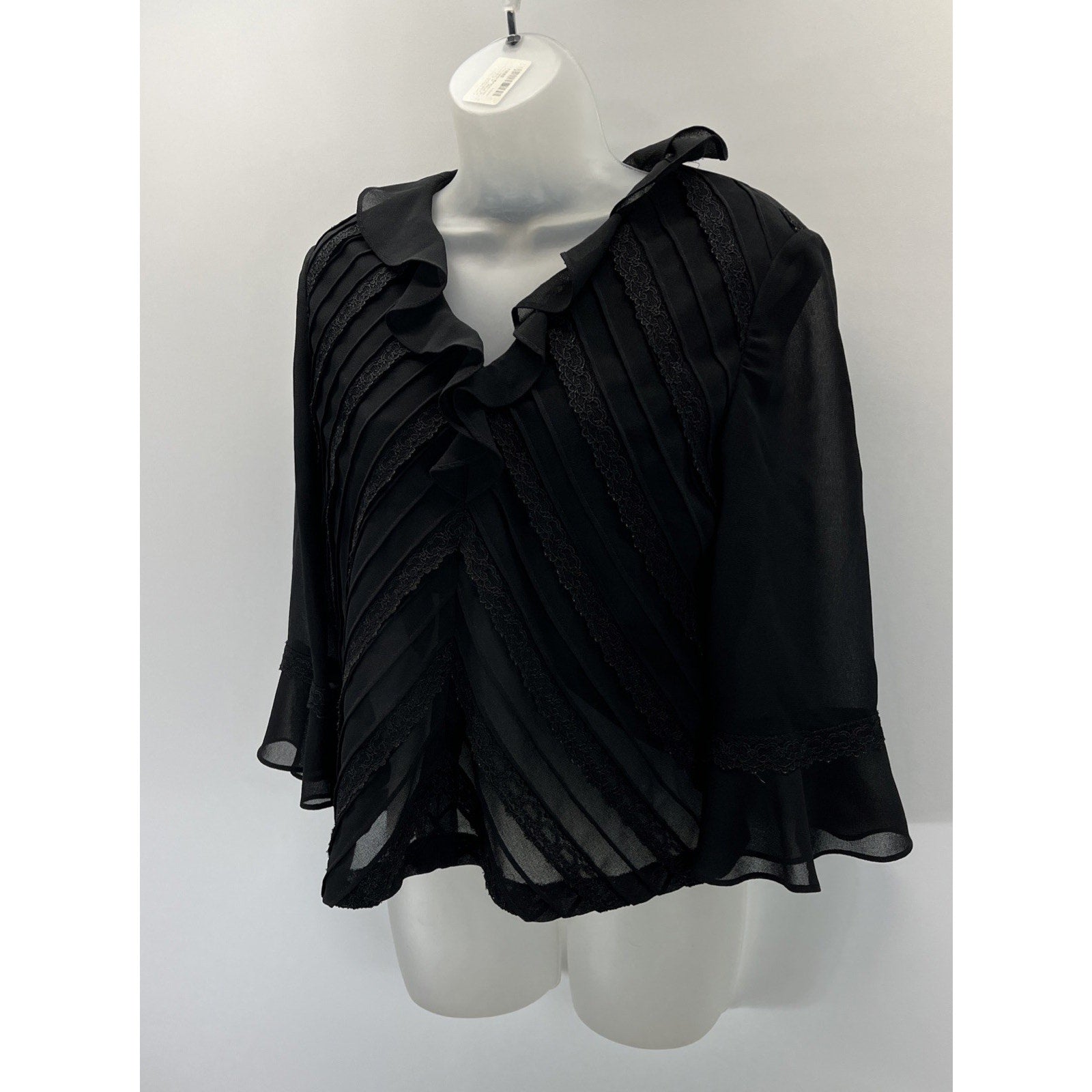 Emma James Victorian Gothic Blouse Sz 10 Lace Fairy Grunge