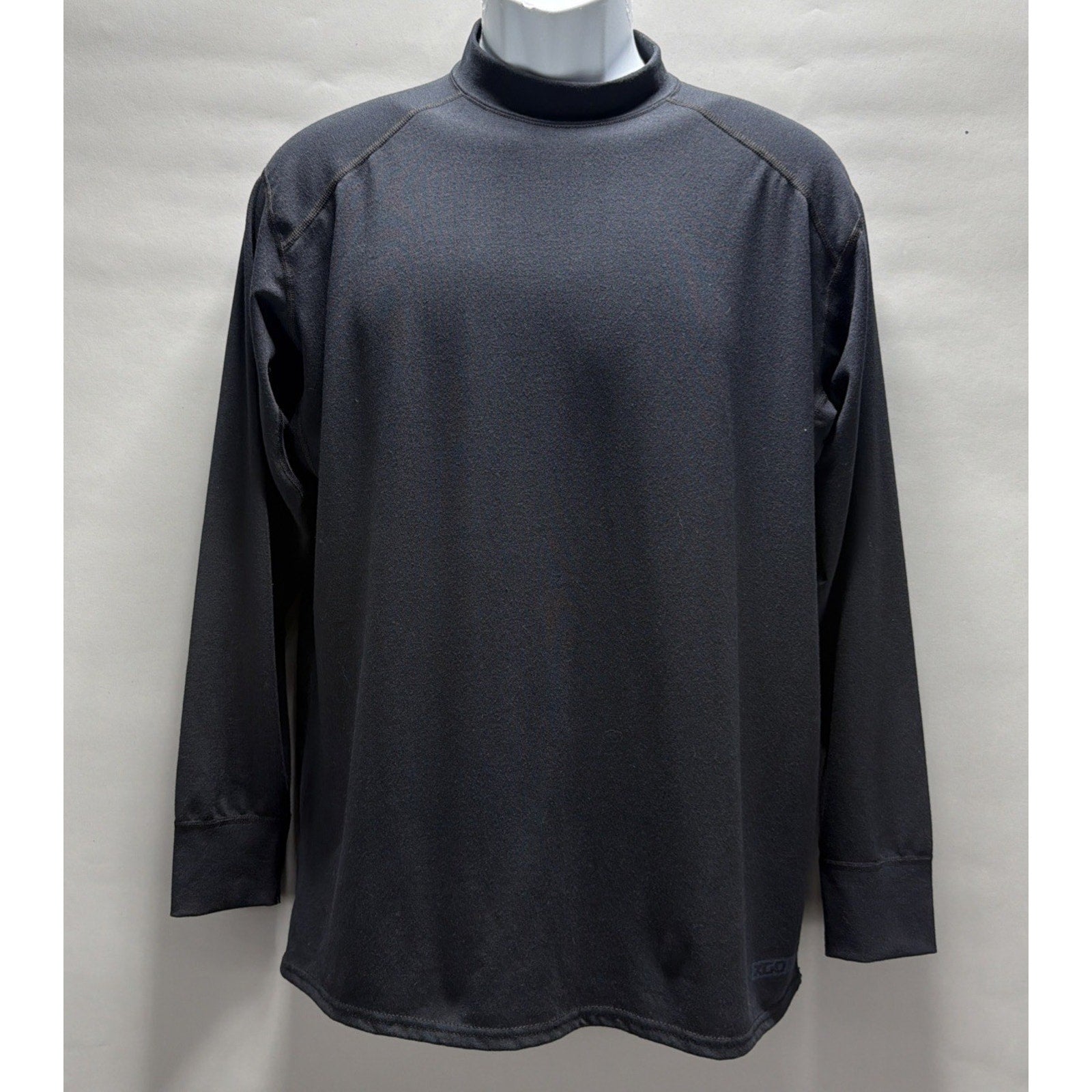 Men's XGO Long Sleeve UPf 50 Acclimate Dry Black Shirt XL Stretch Made USA