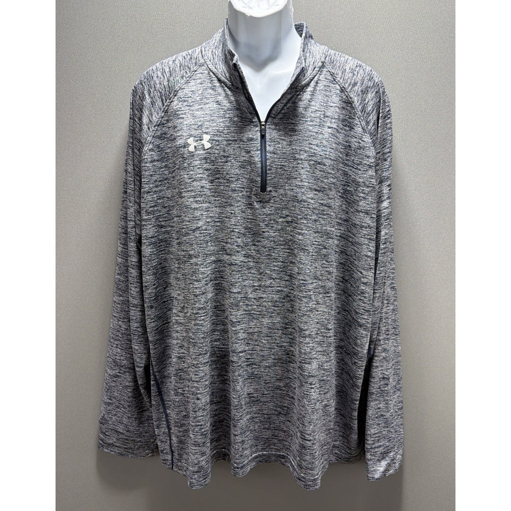 Under Armour T-Shirt 1/4 Zip Heatgear Twisted Tech Long Sleeve Men's Big 3XL