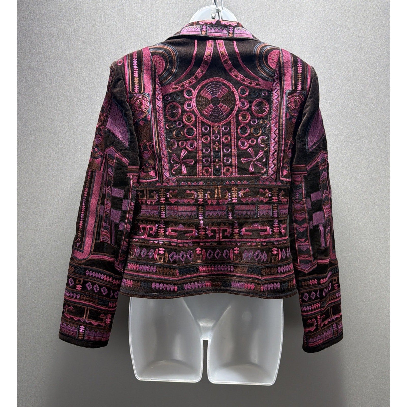 Vtg Peter Nygard Women’s Velvet Embroidered Blazer Victorian whimsigoth Size 8
