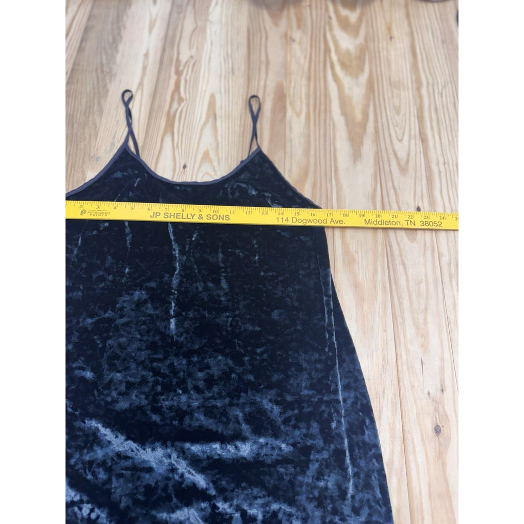 Victoria's Secret M/L Green Stretch Crushed Velvet Nightgown Slip Dress Lounge