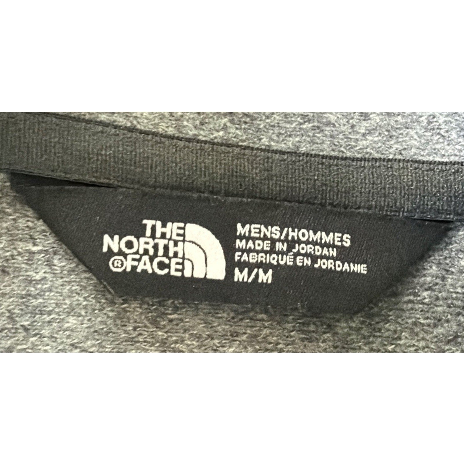 North Face Tech Fleece 1/4 Zip Men’s M Pullover Sweater Gray Outdoors Casual