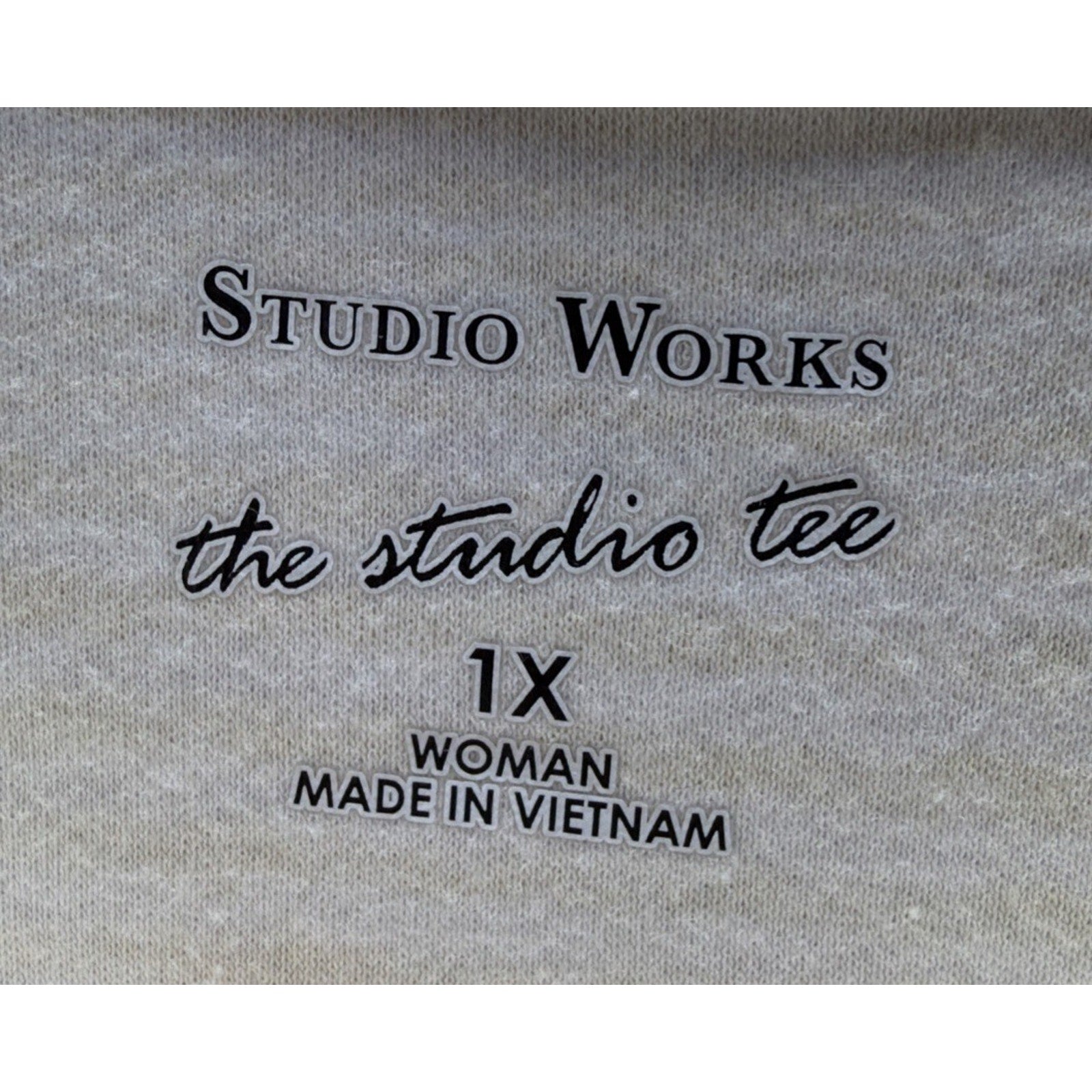 Studio Works women Yellow White Stripe Studio Tee Shirt Top size Plus Sz 1X NWT