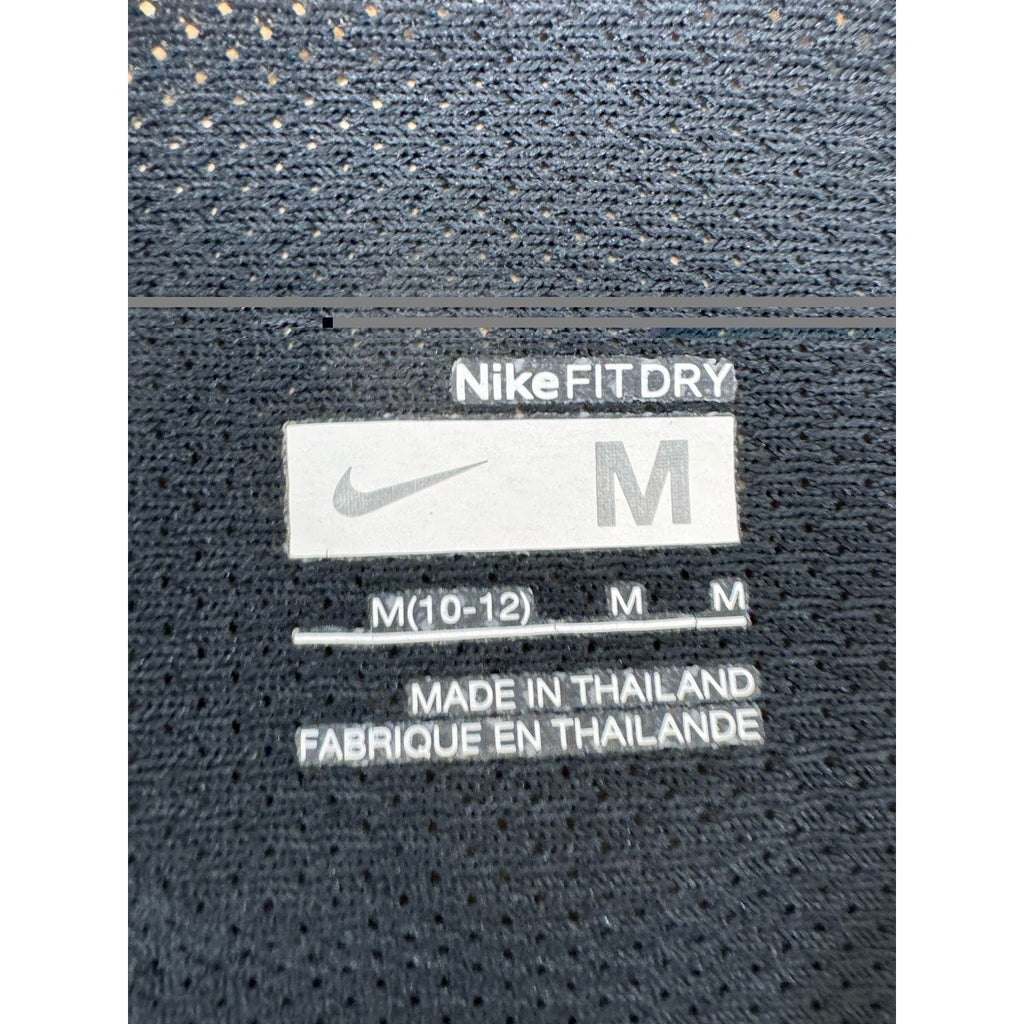 Nike Shirt Youth White Black Long Sleeve Outdoor Sports Dri Fit Size Large 10/12