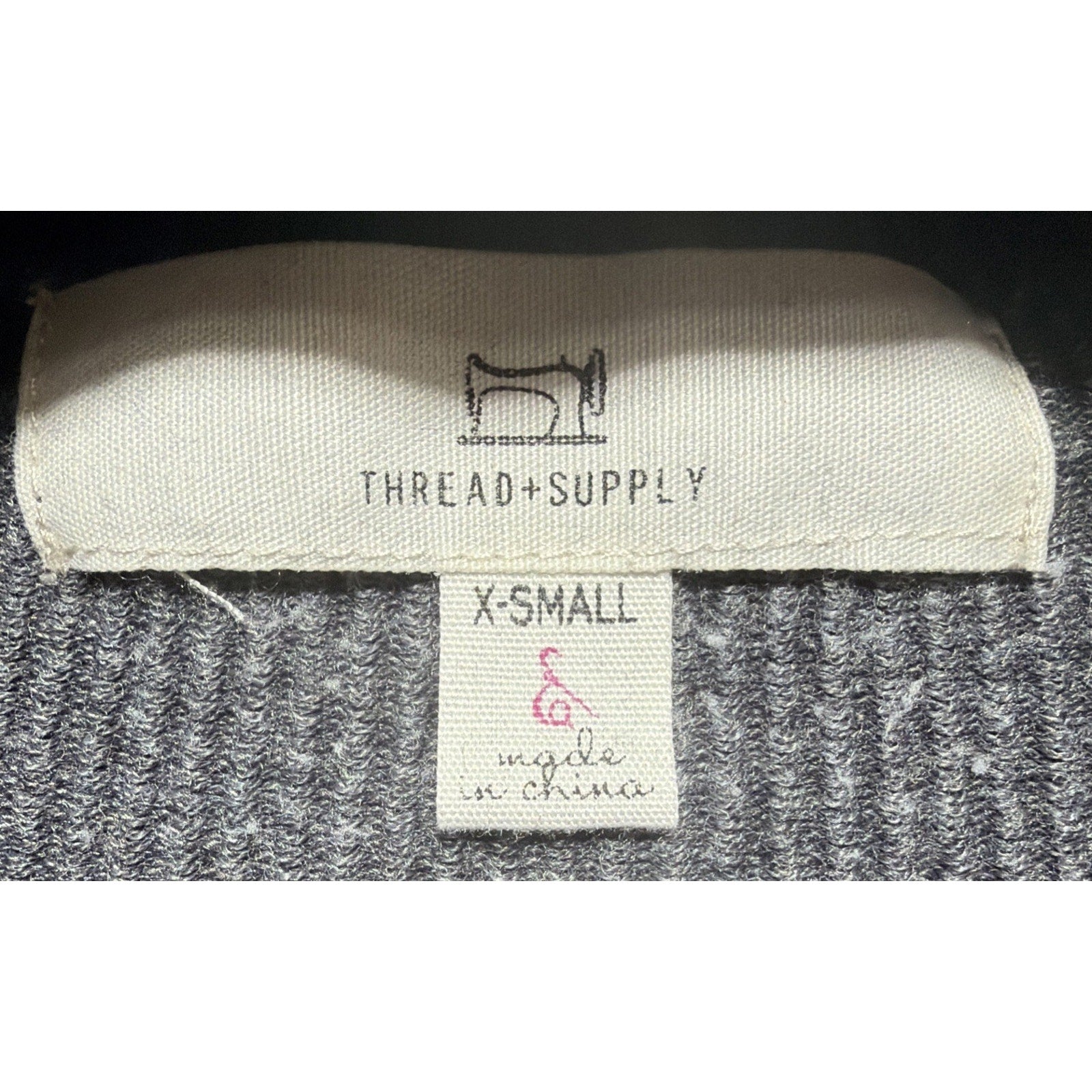 Thread and Supply Vintage Black Button-Up Terry Shirt Shacket XS Pockets