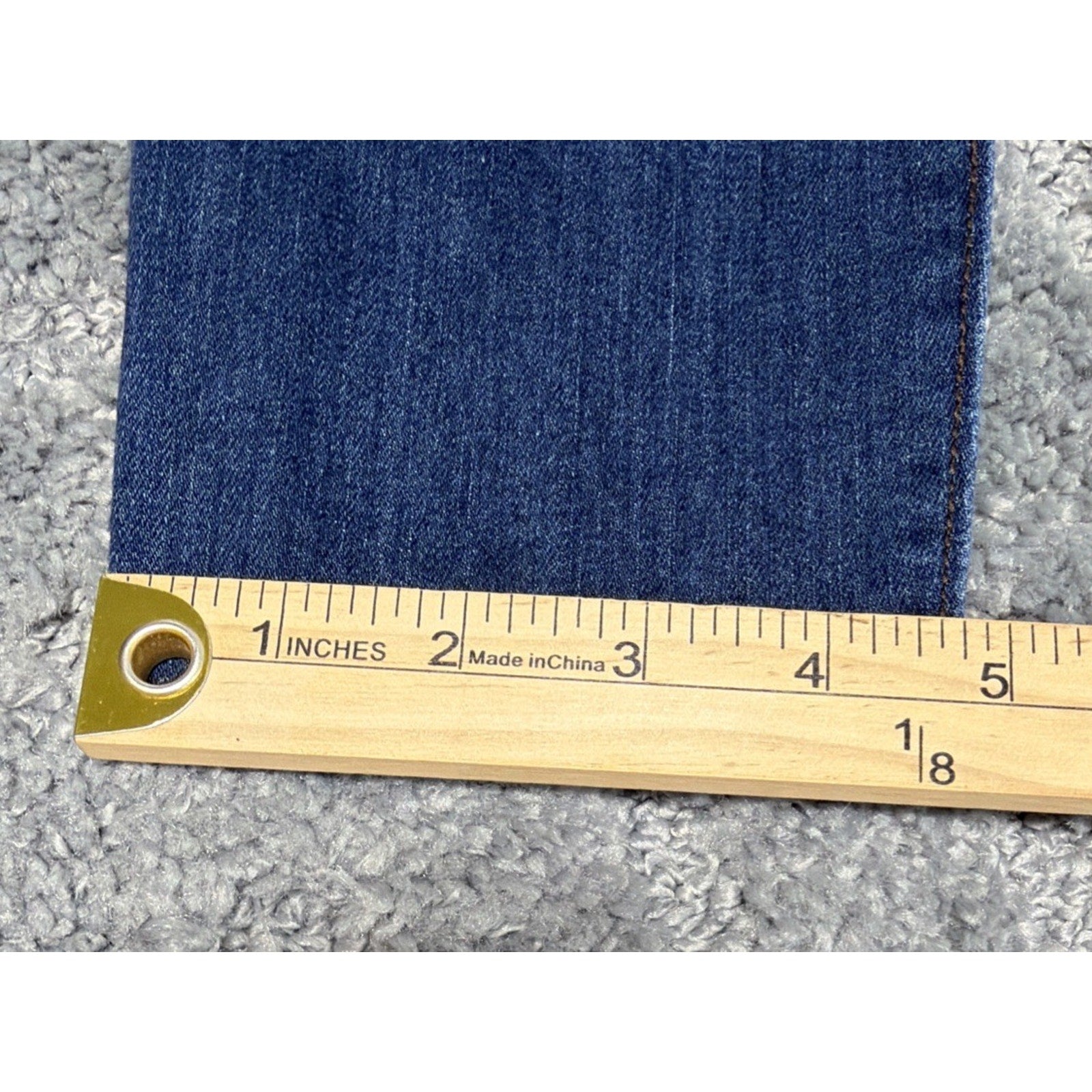 Judy Blue Jeans Womens 3/26 Blue skinny Fit High Rise Stretch Denim Raw Hem