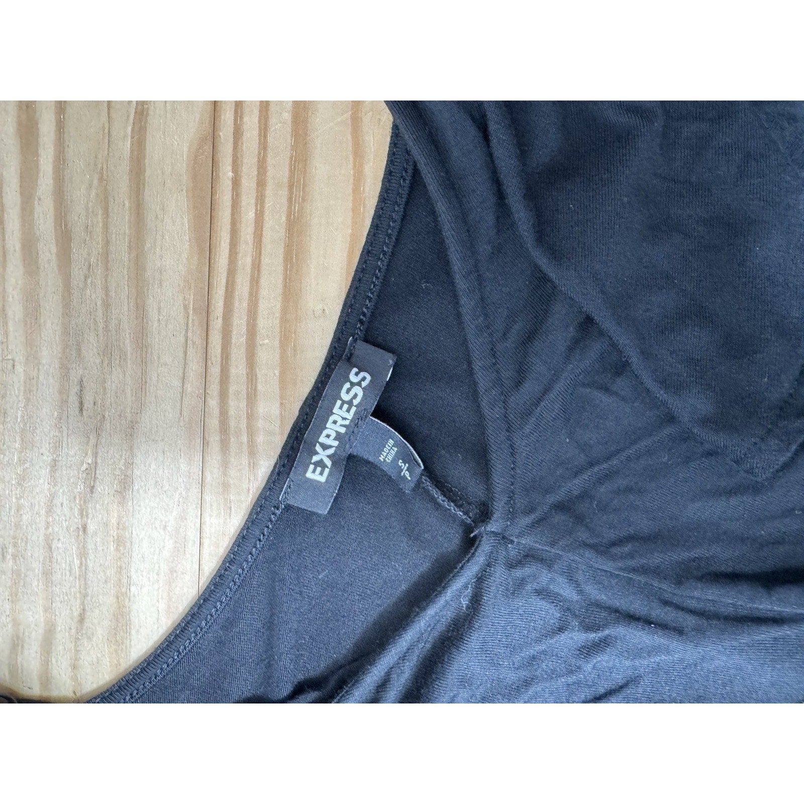 Express Black Spaghetti Strap Ruffled Top Maxi Dress Women’s Size Small