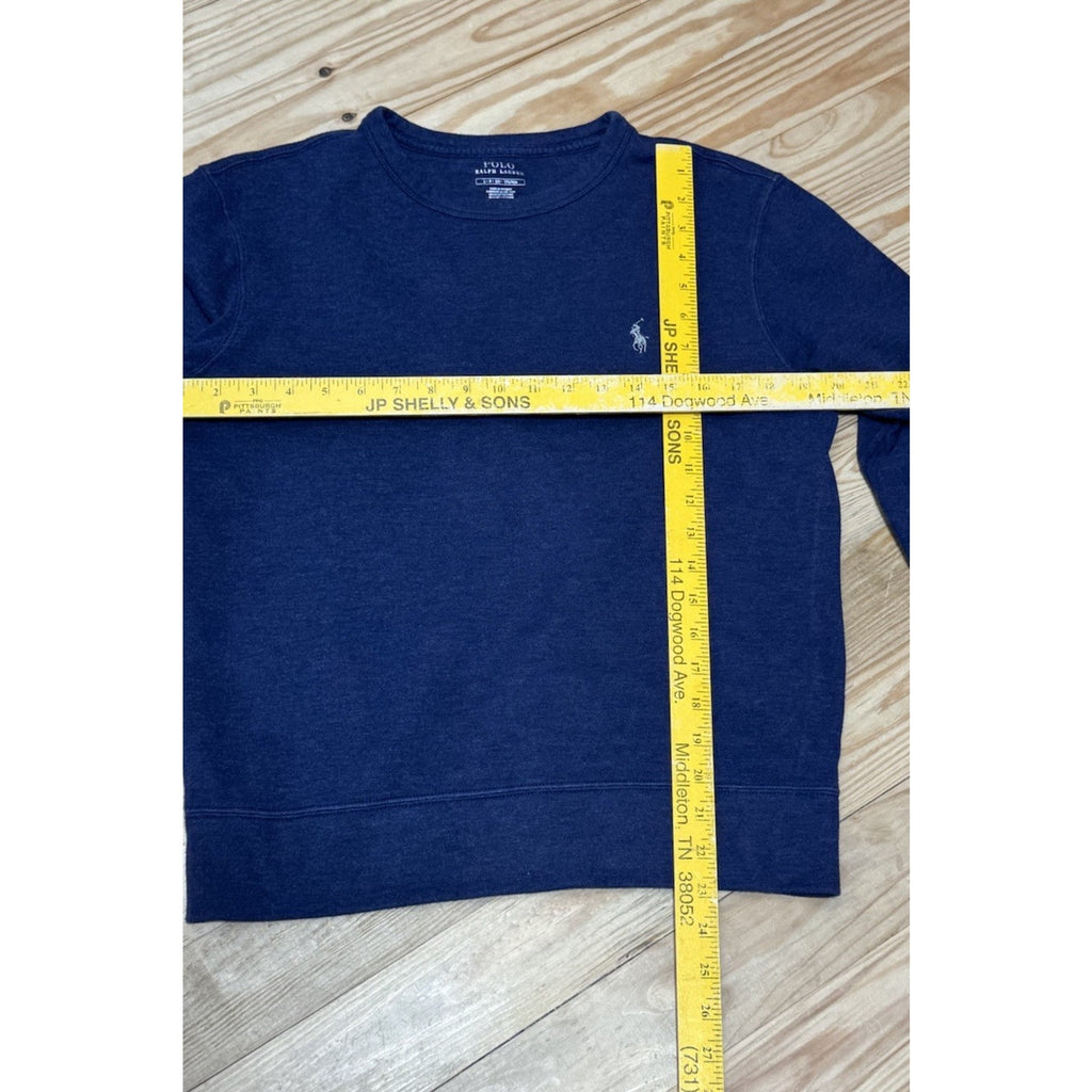 POLO RALPH LAUREN Spa Terry Navy Blue Crewneck Pullover Sweatshirt Men’s Size S