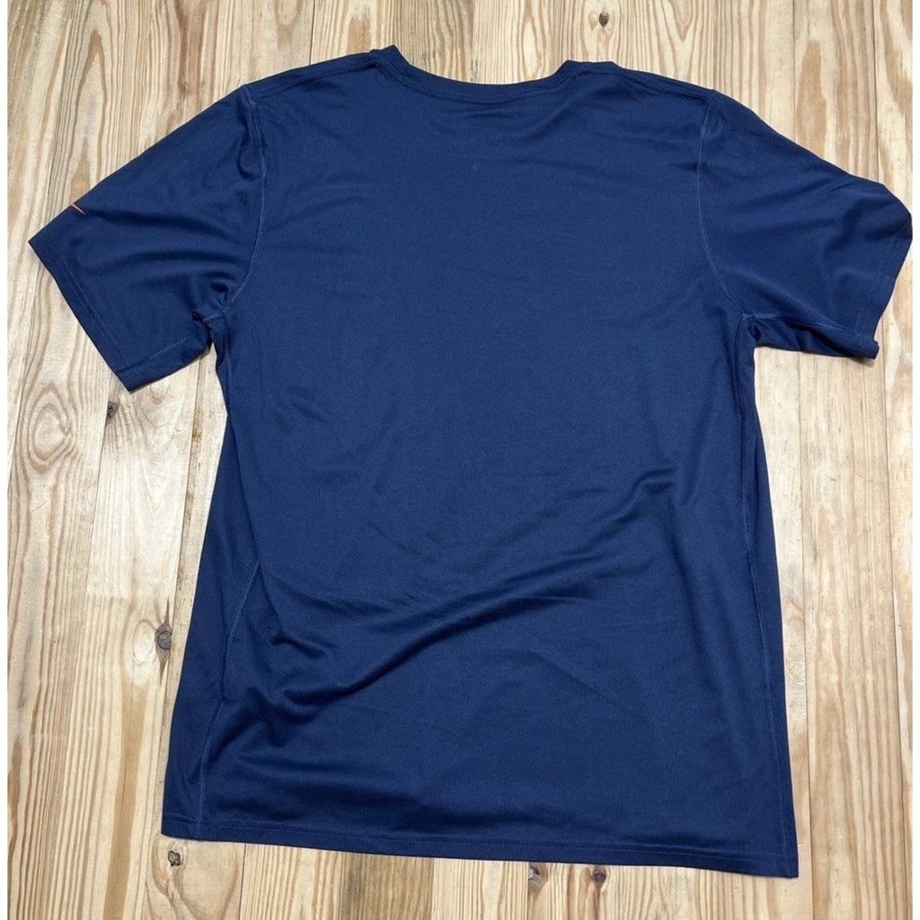 Nike Dri Fit Men's Denver Broncos Navy Short Sleeve Shirt NFL T-Shirt L