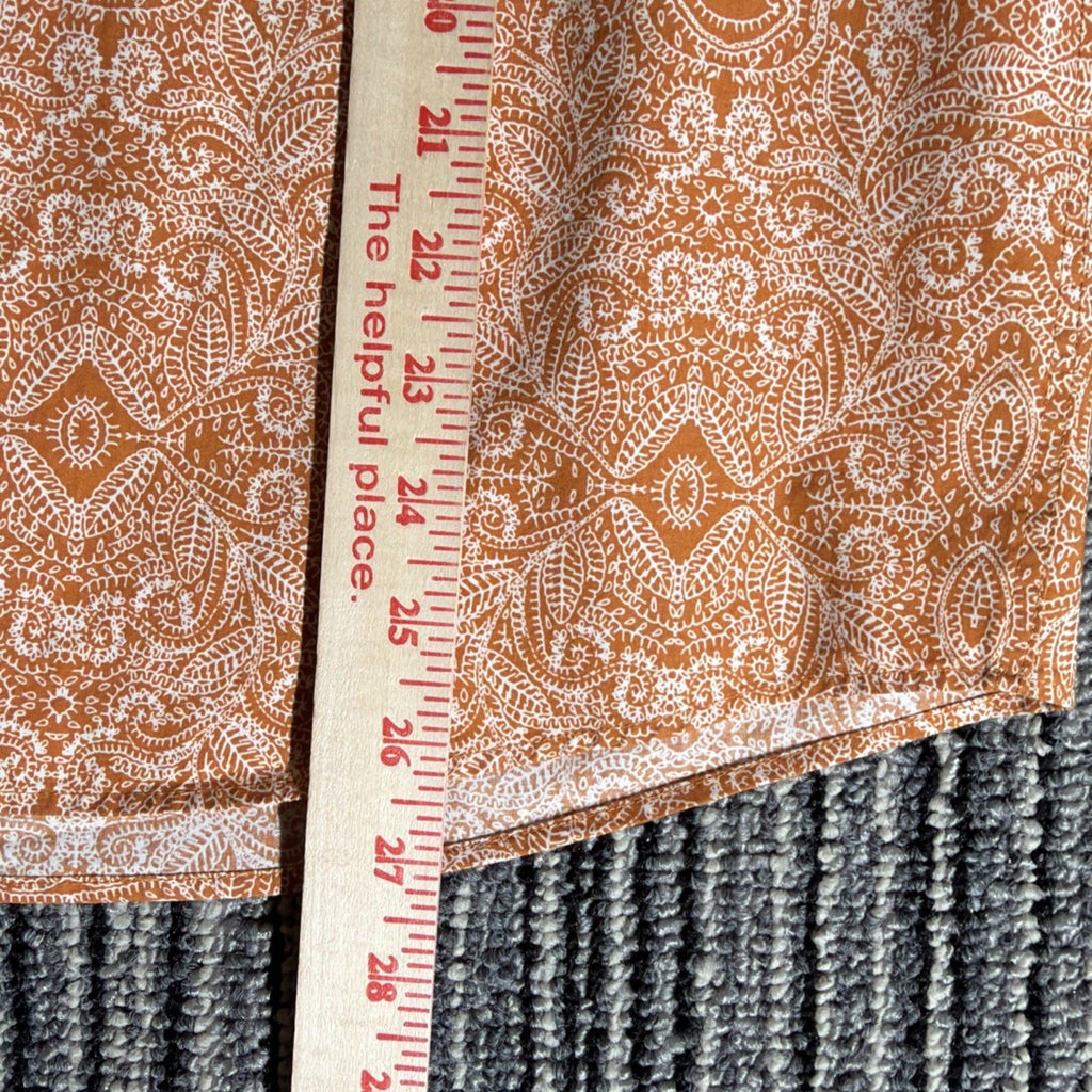 Ariat Boys Long Sleeve Western Button Shirt Paisley Braylon Amber Dust XL (18)