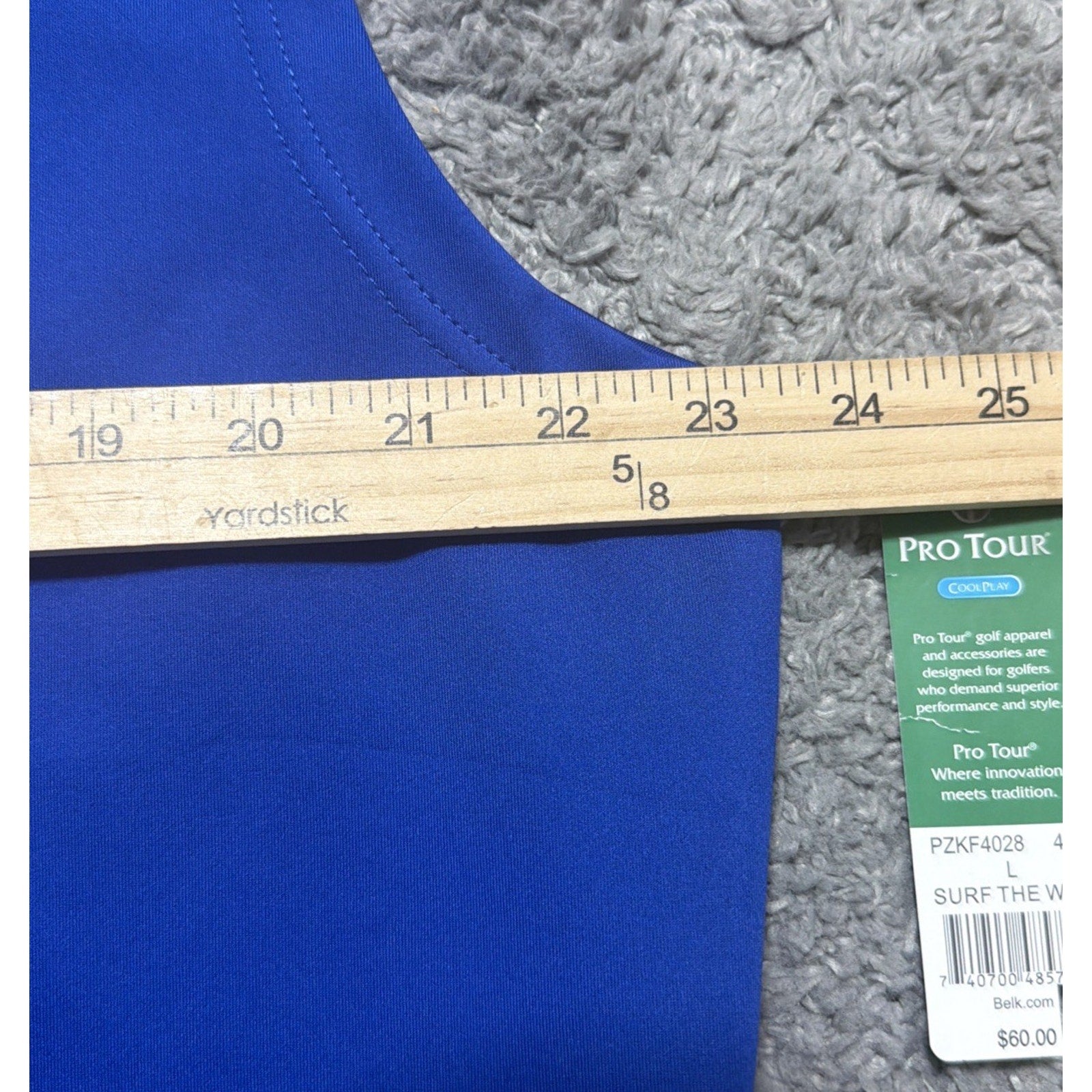 NWT Pro Tour CoolPlay Golf Vest Men’s Large Blue Full Zip Lightweight Athletic